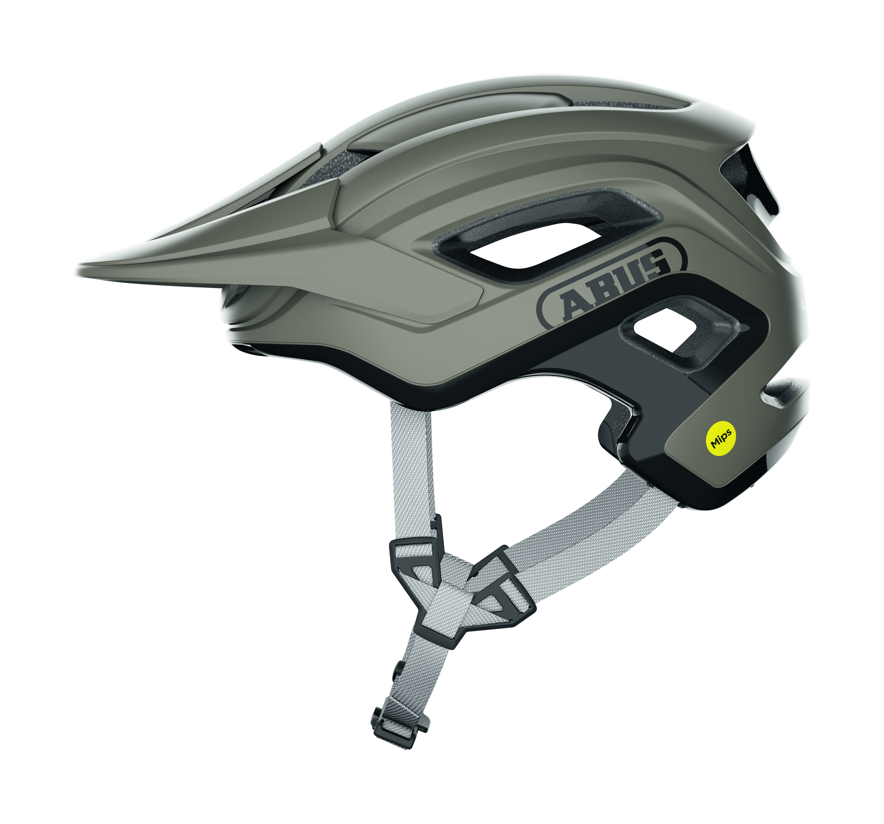 ABUS kerékpáros sport sisak Cliffhanger MIPS, In-Mold, dust grey, L (57-61 cm)