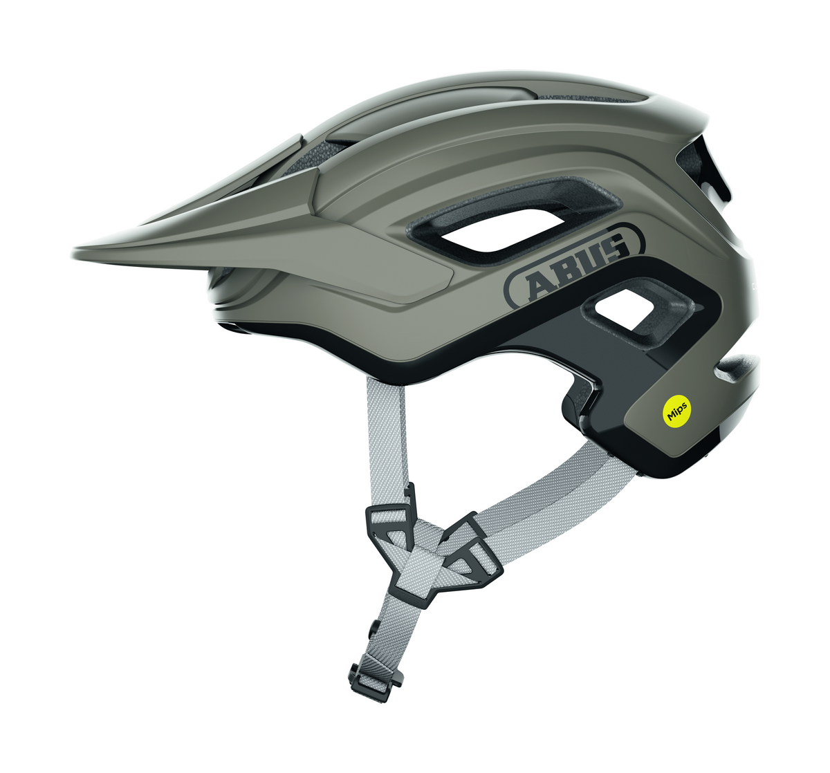 ABUS kerékpáros sport sisak Cliffhanger MIPS, In-Mold, dust grey, L (57-61 cm)