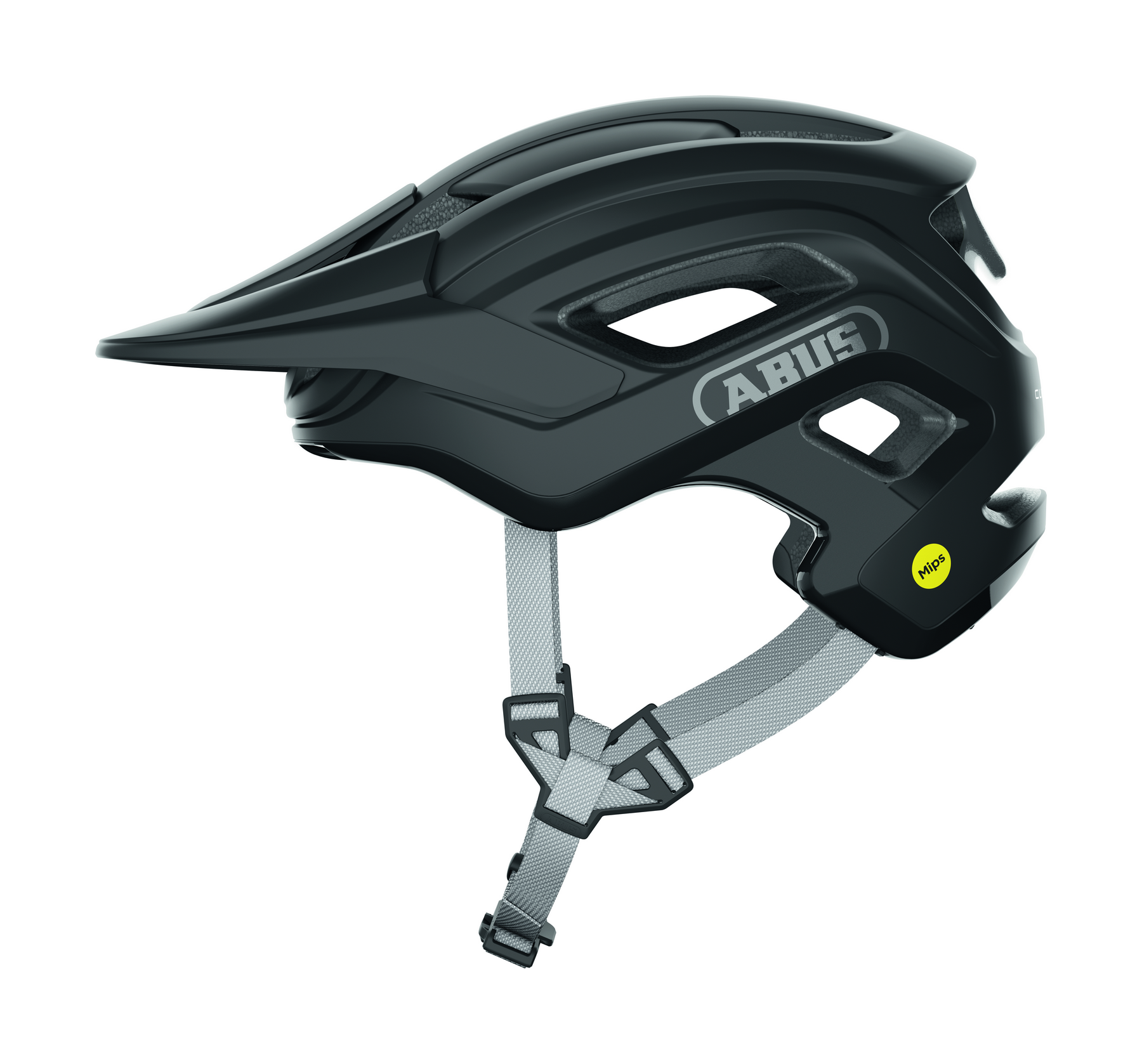 ABUS kerékpáros sport sisak Cliffhanger MIPS, In-Mold, muted black, L (57-61 cm)