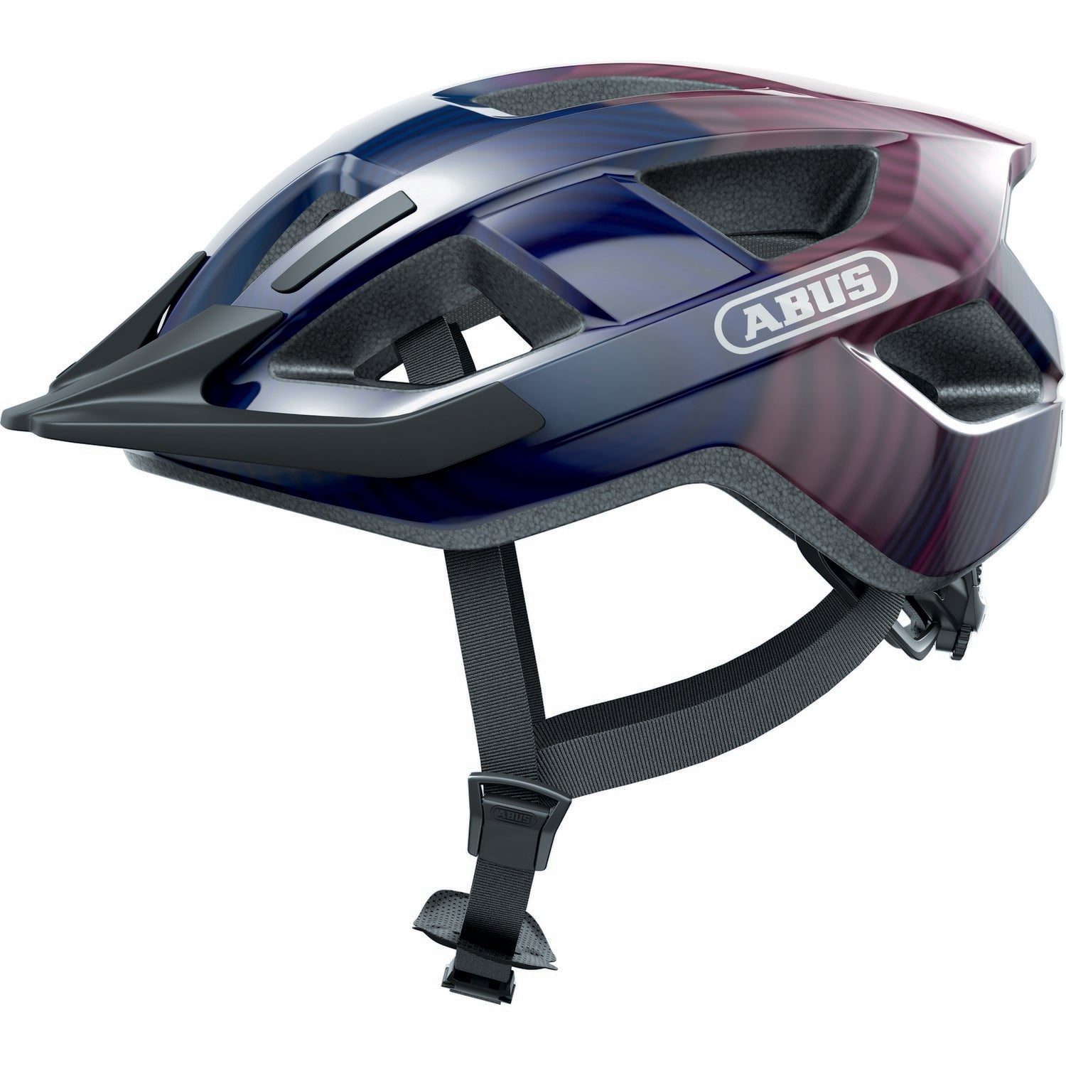 ABUS kerékpáros városi sisak Aduro 3.0, In-Mold, purple waves M (52-58 cm)