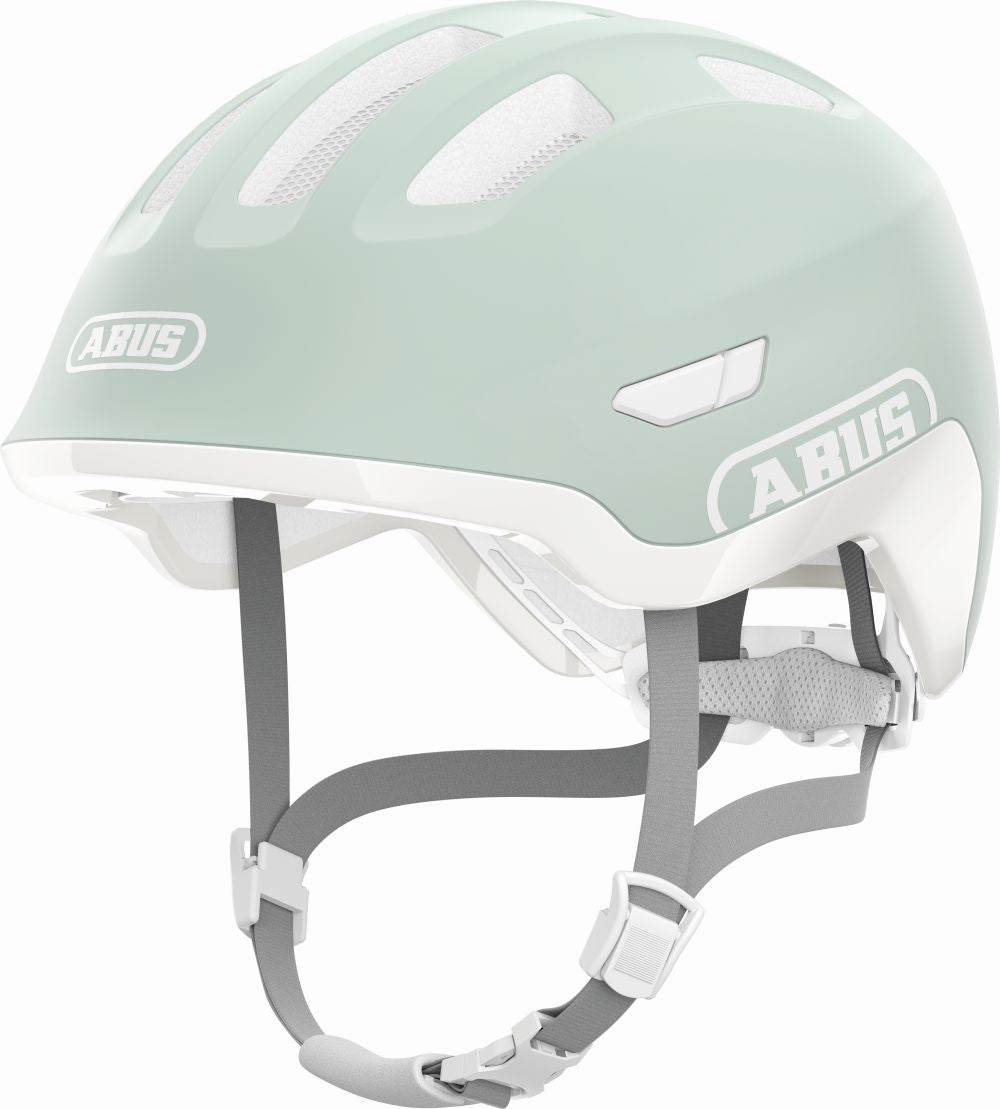 ABUS kerékpáros gyerek sisak Smiley 3.0 ACE LED, In-Mold, pure mint, M (50-55 cm)