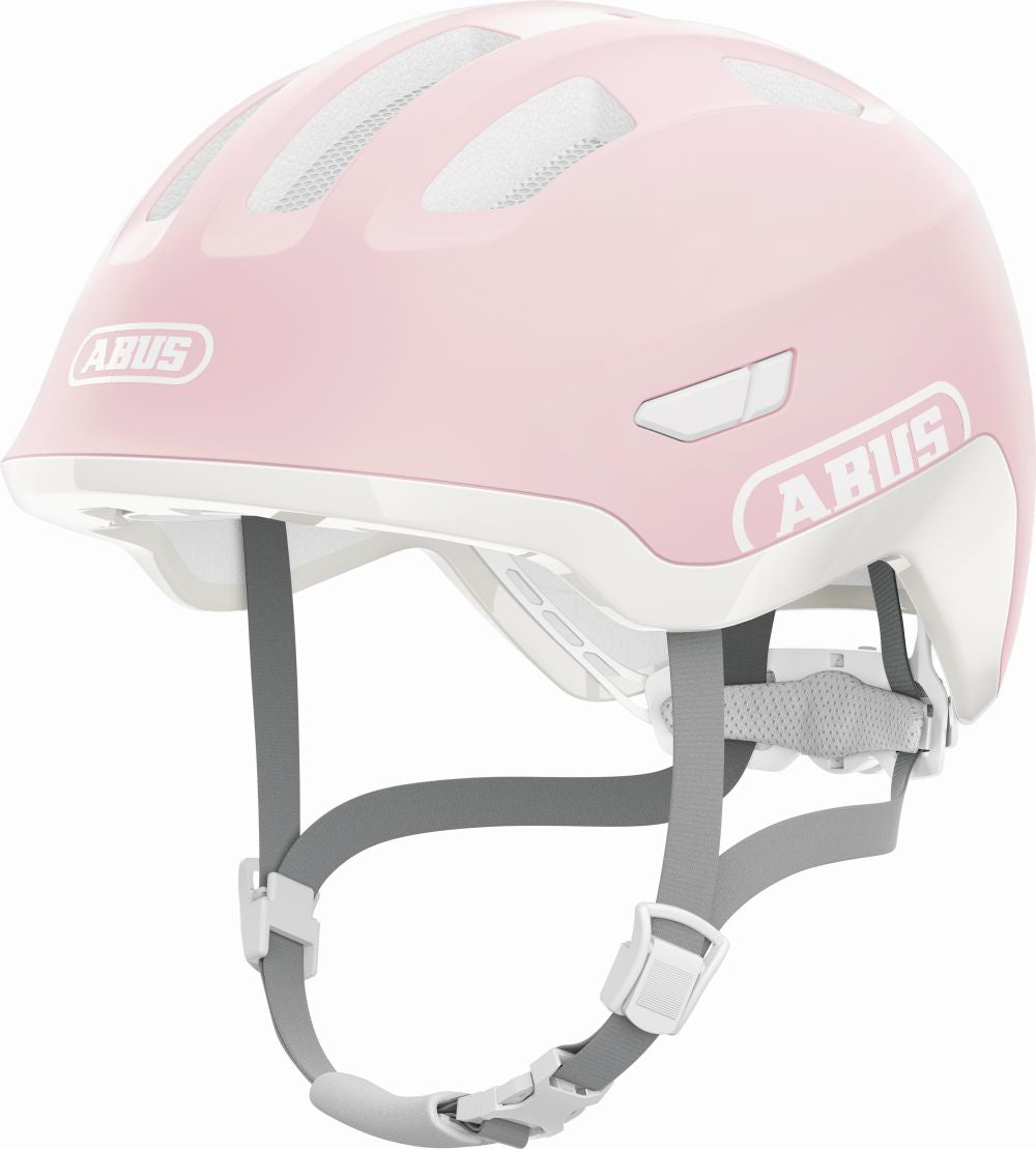 ABUS kerékpáros gyerek sisak Smiley 3.0 ACE LED, In-Mold, pure rose, M (50-55 cm)