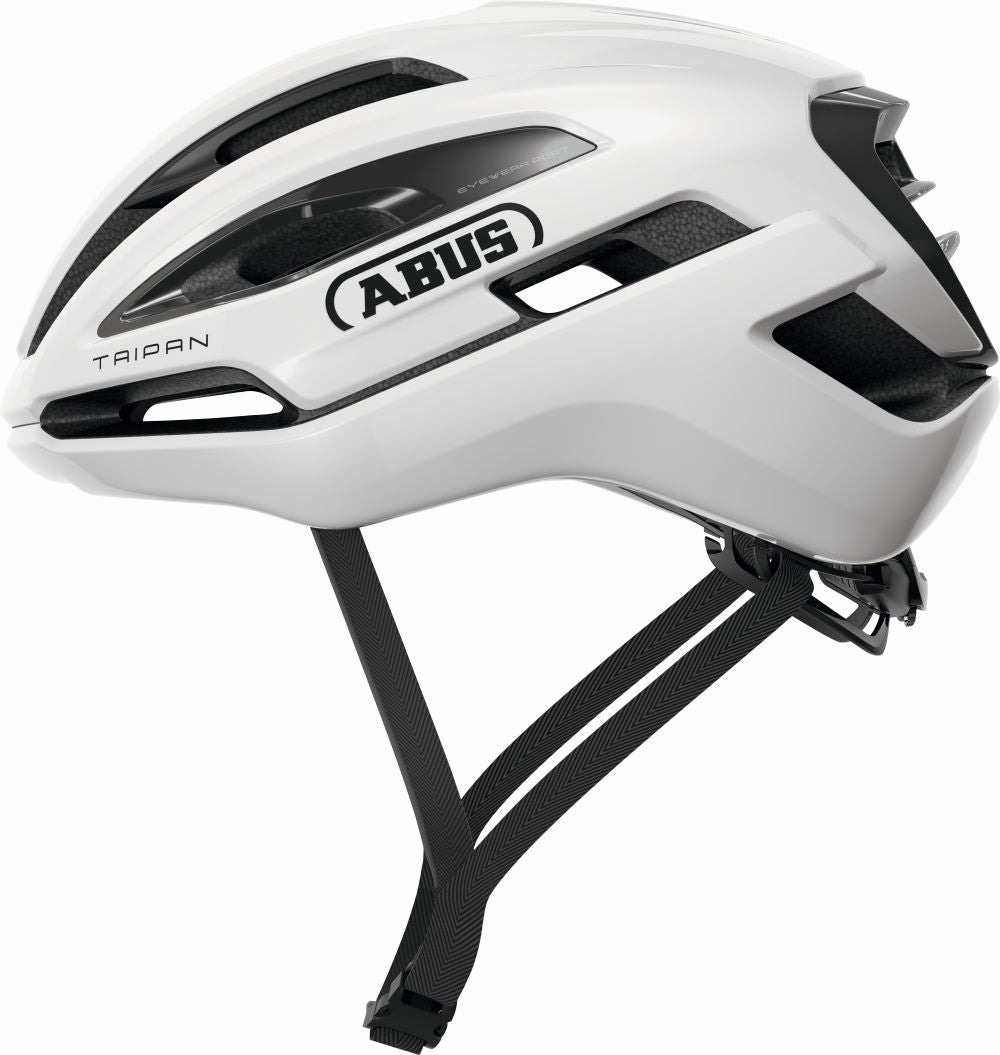 ABUS kerékpáros sport gravel sisak Taipan, In-Mold, shiny white, M (54-58 cm)