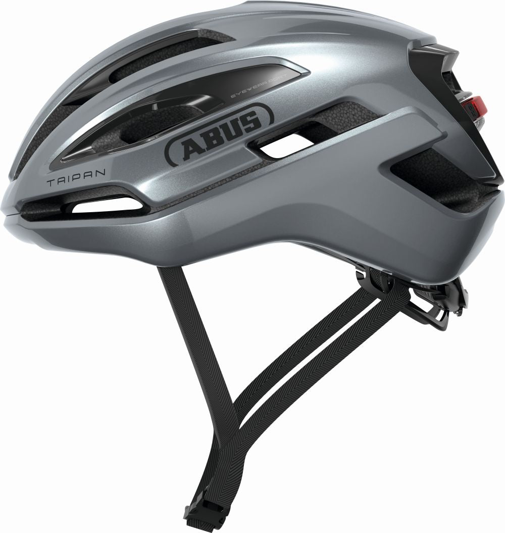 ABUS kerékpáros sport gravel sisak Taipan LED, In-Mold, graphite silver, M  (54-58 cm)