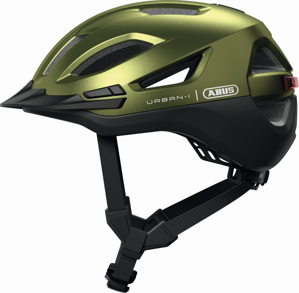 ABUS kerékpáros városi sisak Urban-I 4.0 ACE, In-Mold, pepper green, L (57-61 cm)