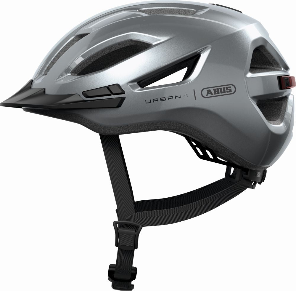 ABUS kerékpáros városi sisak Urban-I 4.0, In-Mold, graphite silver, L (57-61 cm)