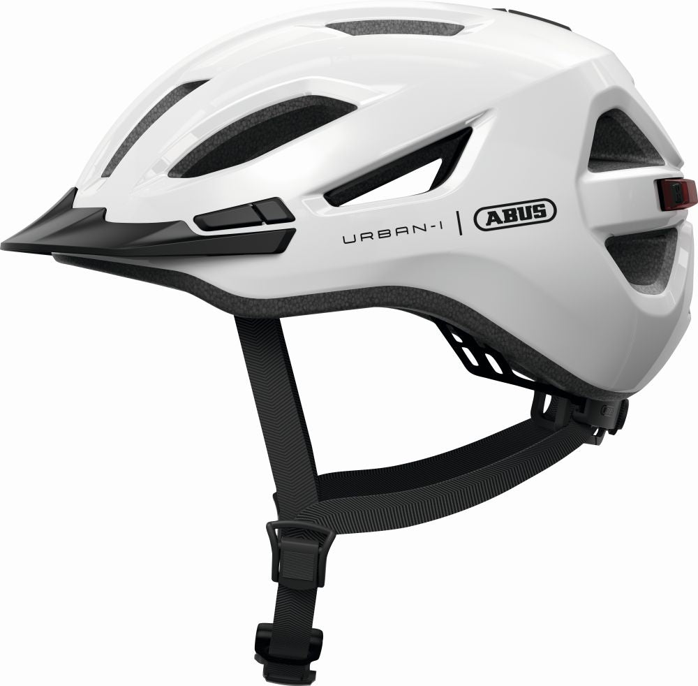 ABUS kerékpáros városi sisak Urban-I 4.0, In-Mold, shiny white, S (51-55 cm)