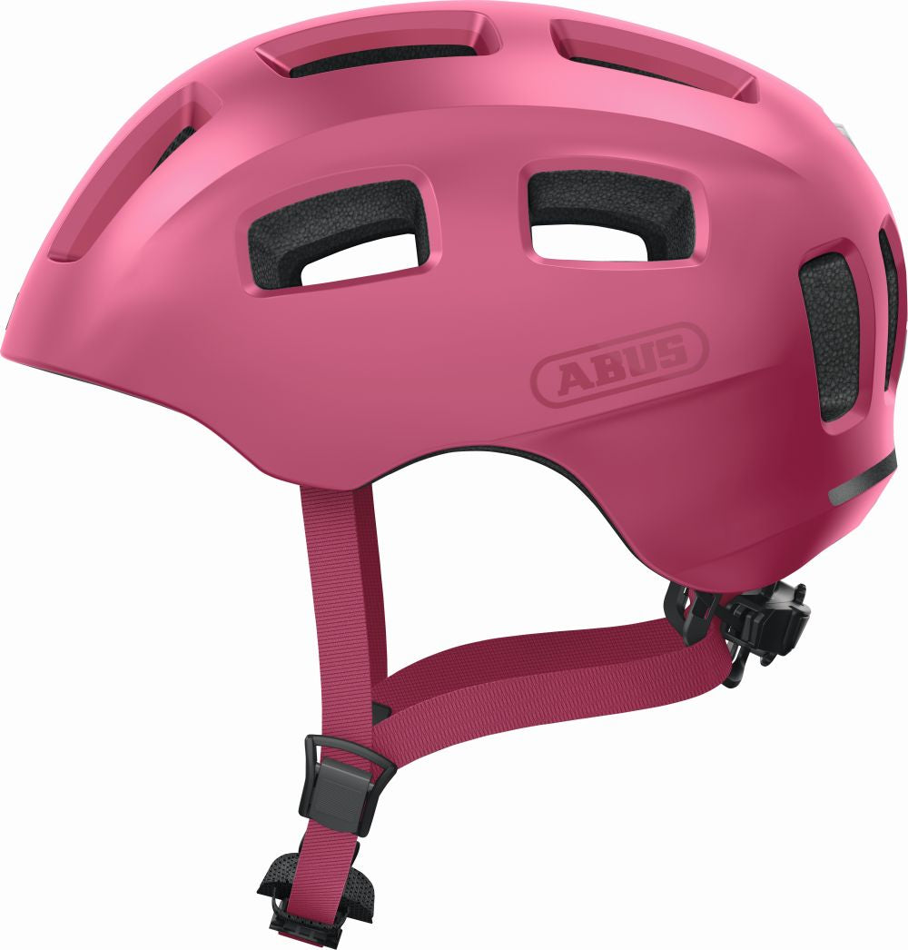 ABUS kerékpáros gyerek sisak Youn-I 2.0, In-Mold, mono red, M (52-57 cm)