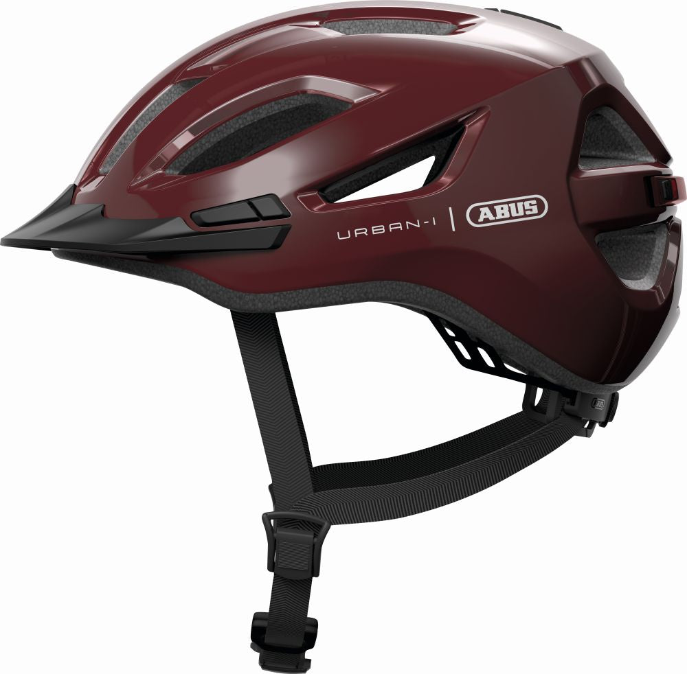 ABUS kerékpáros városi sisak Urban-I 4.0, In-Mold, chestnut red, S (51-55 cm)