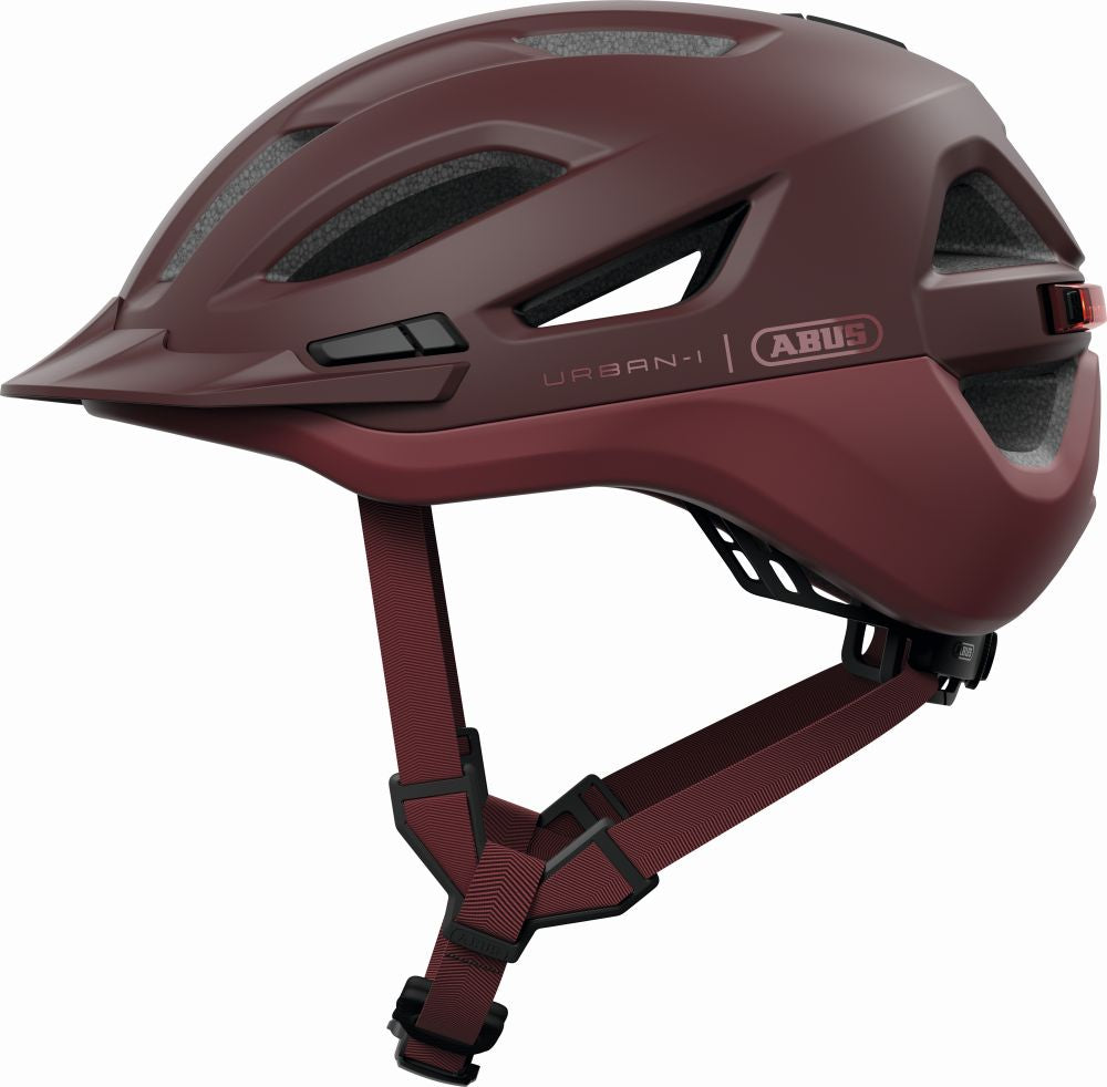 ABUS kerékpáros városi sisak Urban-I 4.0 ACE, In-Mold, chestnut red, L (57-61 cm)