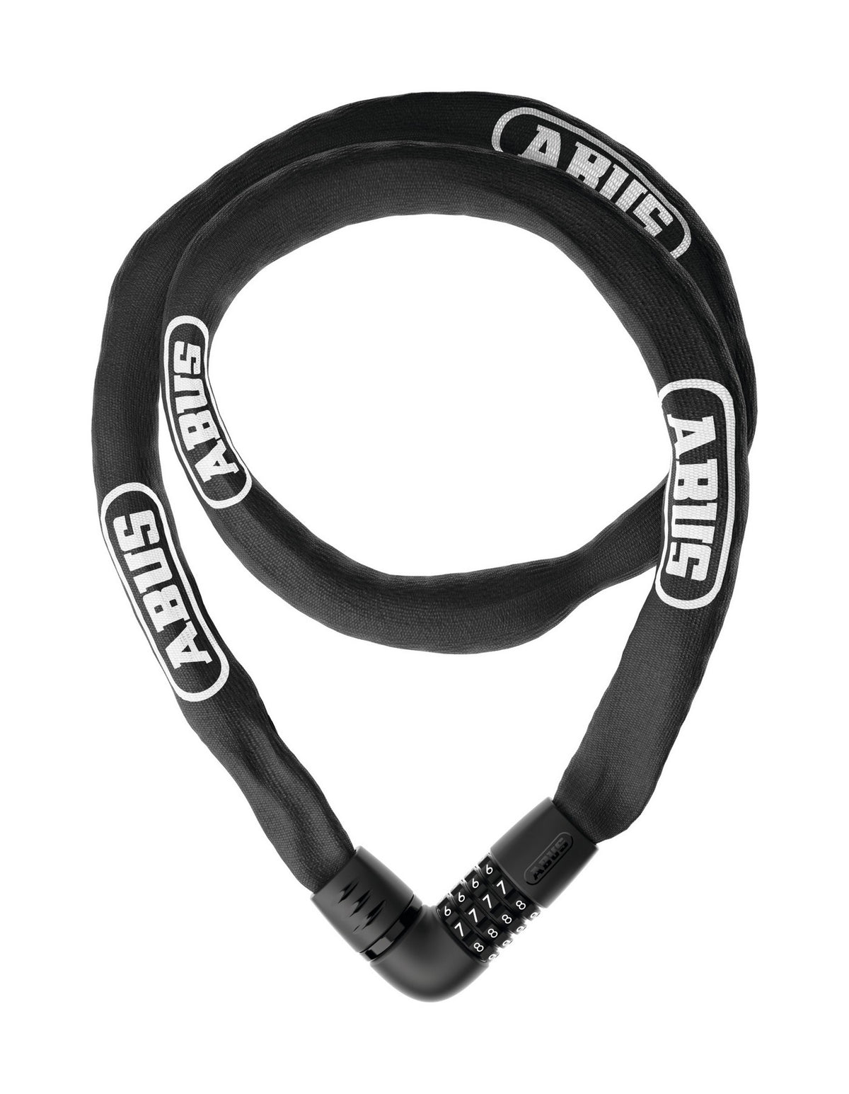 ABUS láncos lakat számzárral Tresor 6806C/85, fekete (6mm)