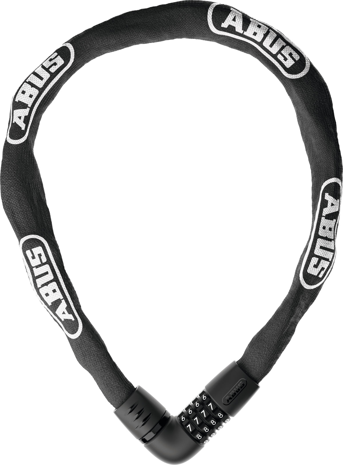 ABUS láncos lakat számzárral Tresor 6807C/140, fekete (7mm)