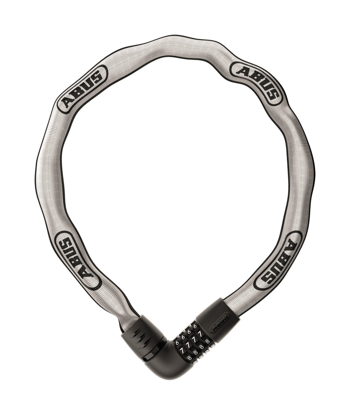 ABUS láncos lakat számzárral Tresor 6807C/110, fényvisszaverős (7mm)