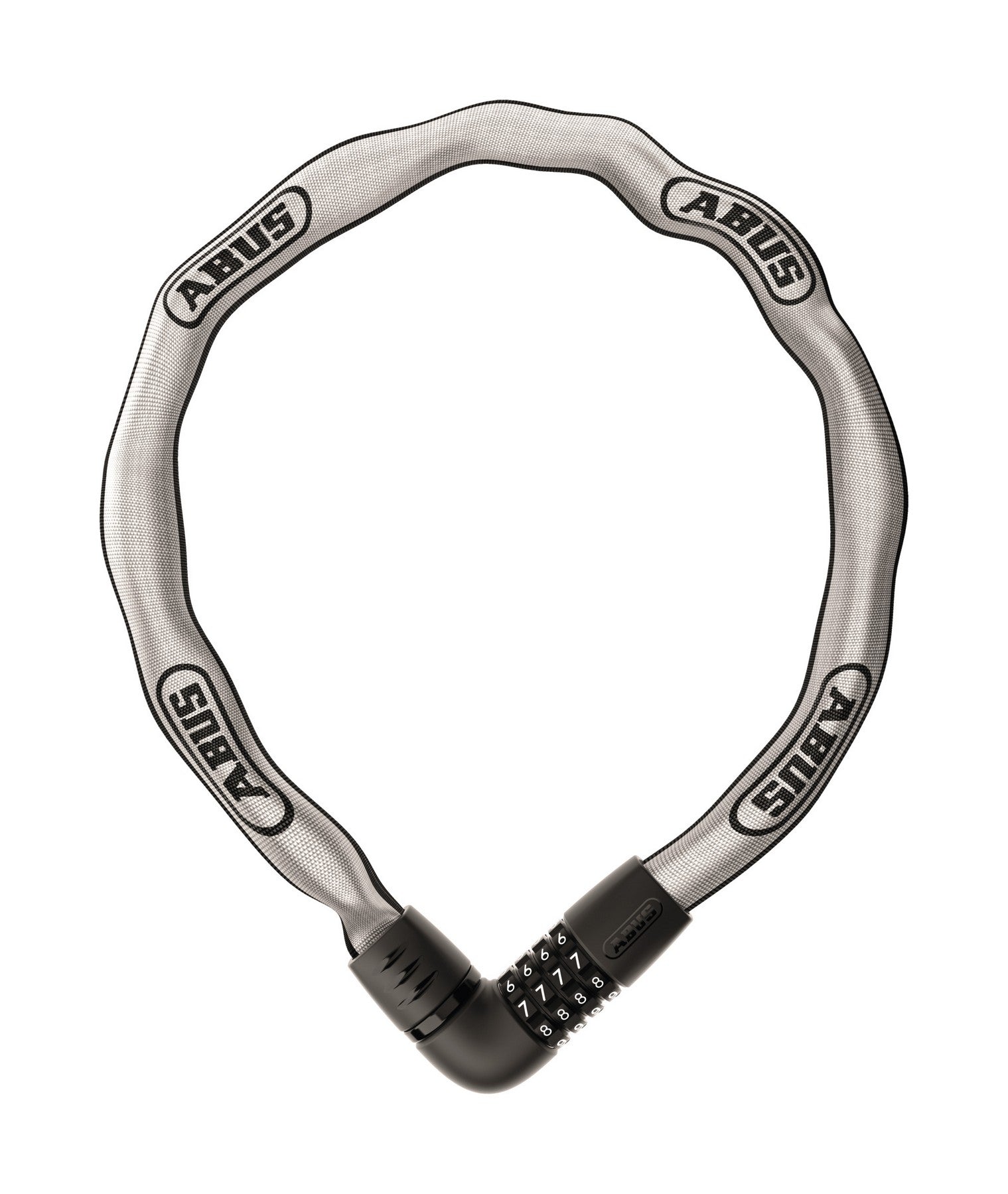 ABUS láncos lakat számzárral Tresor 6807C/110, fényvisszaverős (7mm)
