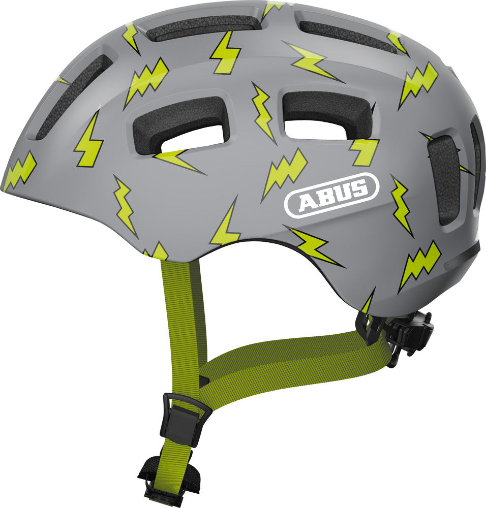 ABUS kerékpáros gyerek sisak Youn-I 2.0, In-Mold, grey flash, M (52-57 cm)
