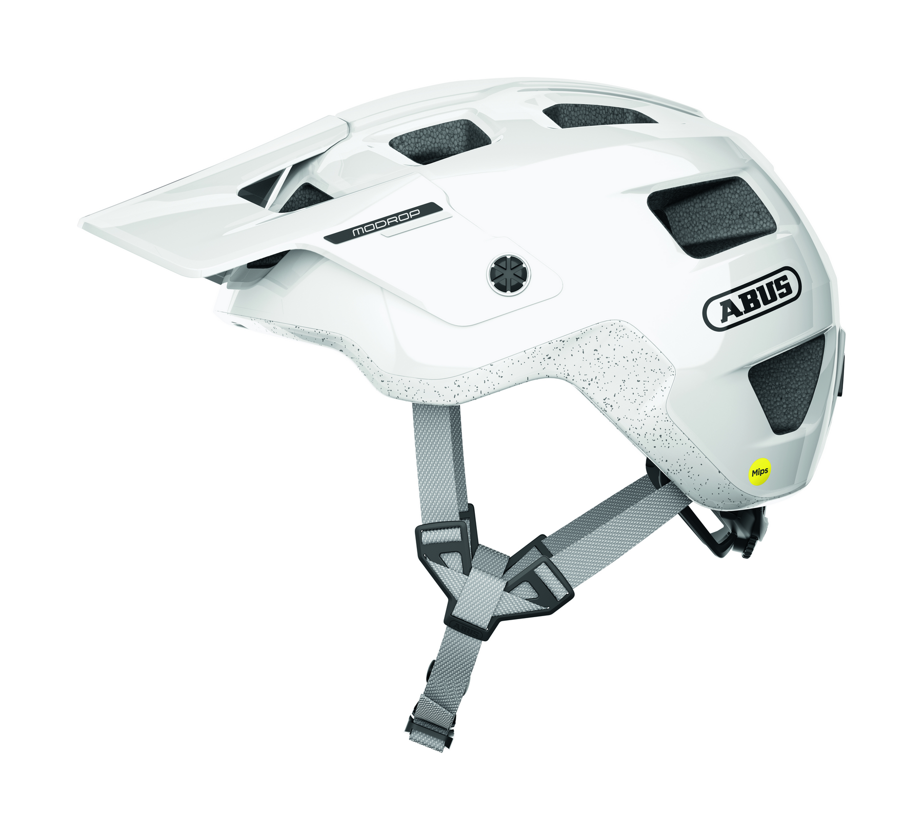 ABUS kerékpáros sport sisak MoDrop MIPS, In-Mold, alpine white, L (57-61 cm)
