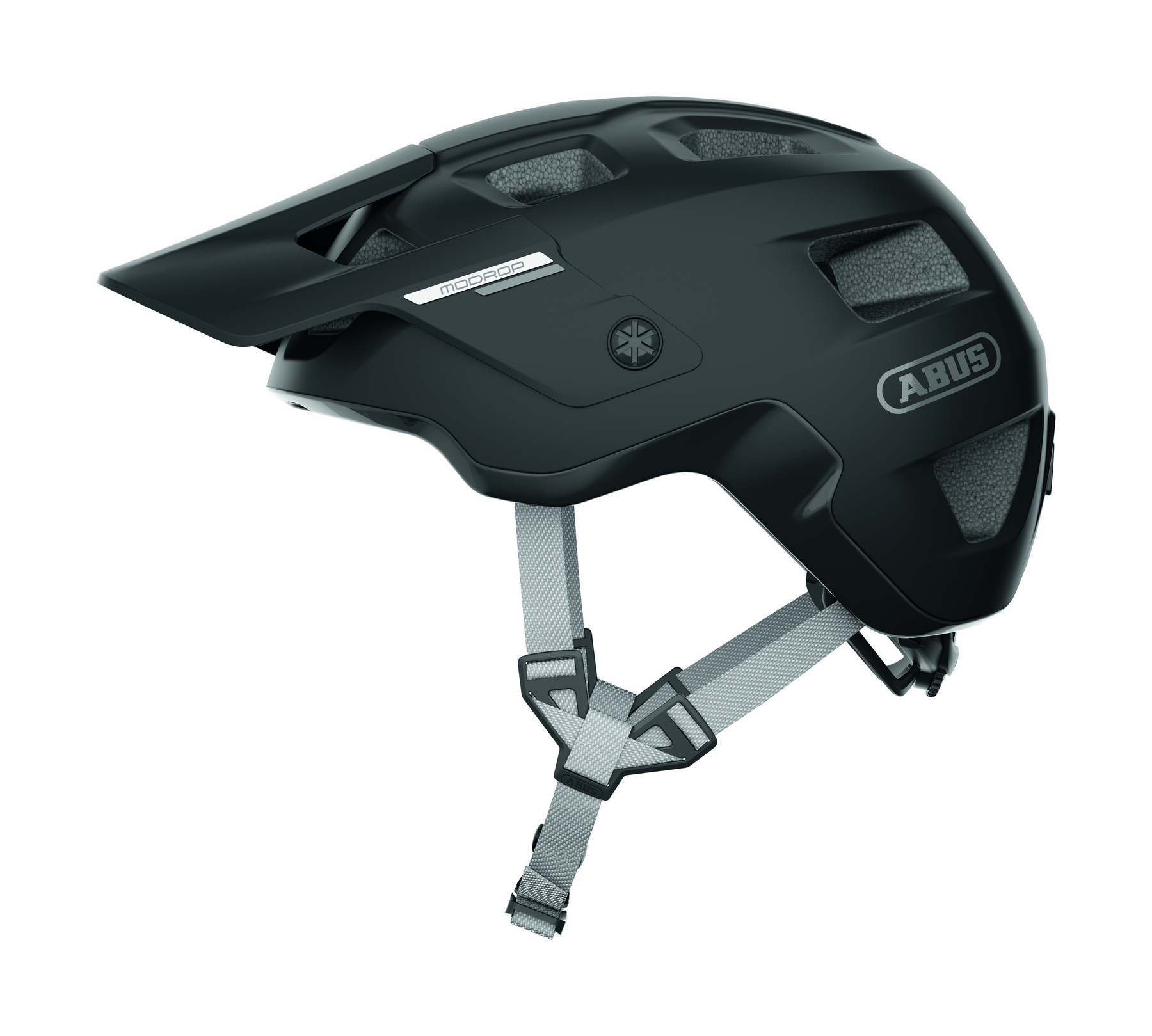 ABUS kerékpáros sport sisak MoDrop, In-Mold, muted black, M (54-58 cm)