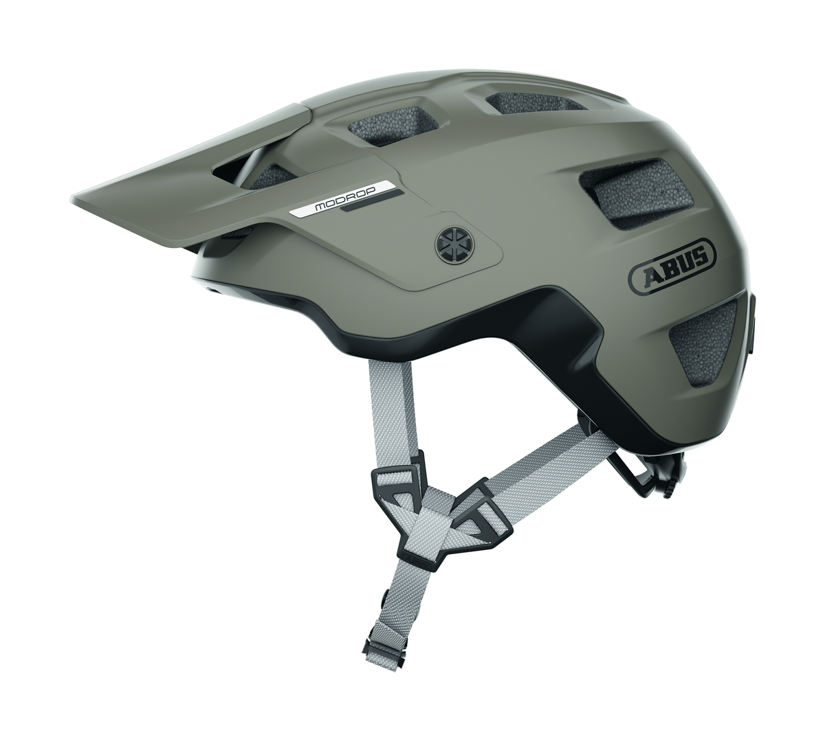 ABUS kerékpáros sport sisak MoDrop, In-Mold, dust grey, L (57-61 cm)
