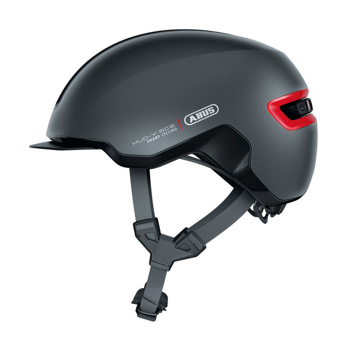 ABUS kerékpáros városi sisak Hud-Y, In-Mold, titan, M (54-58 cm)