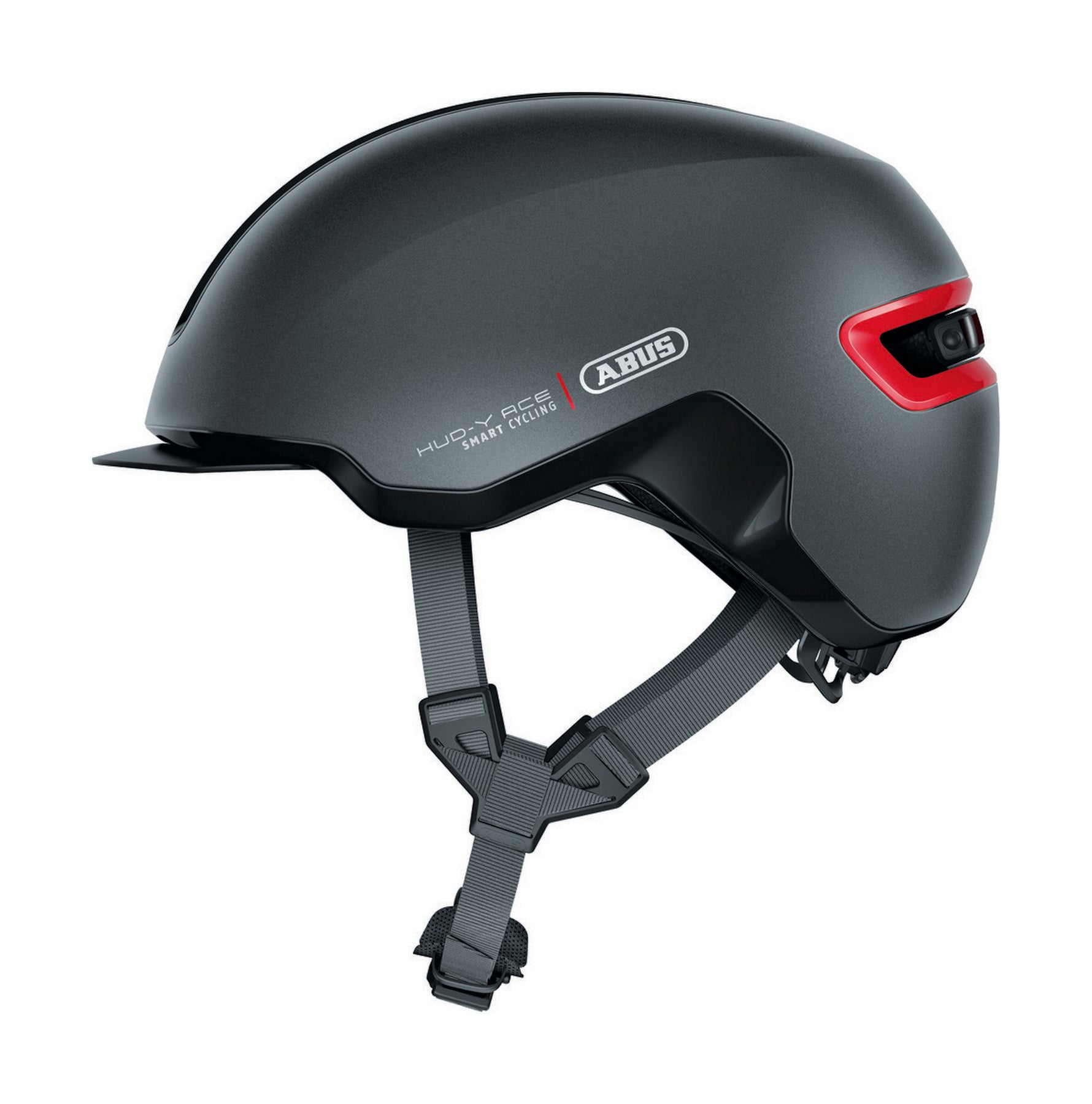 ABUS kerékpáros városi sisak Hud-Y, In-Mold, titan, M (54-58 cm)