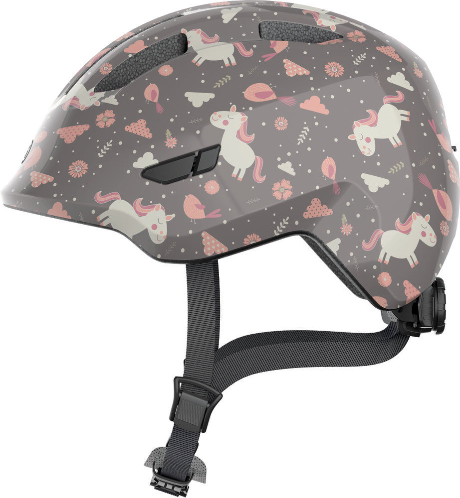 ABUS kerékpáros gyerek sisak Smiley 3.0, In-Mold, grey horse, M (50-55 cm)