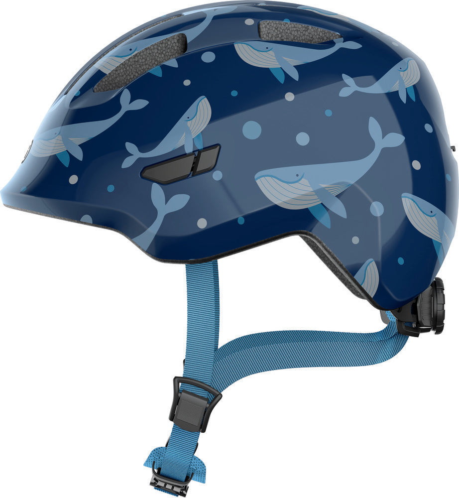 ABUS kerékpáros gyerek sisak Smiley 3.0, In-Mold, blue whale, S (45-50 cm)