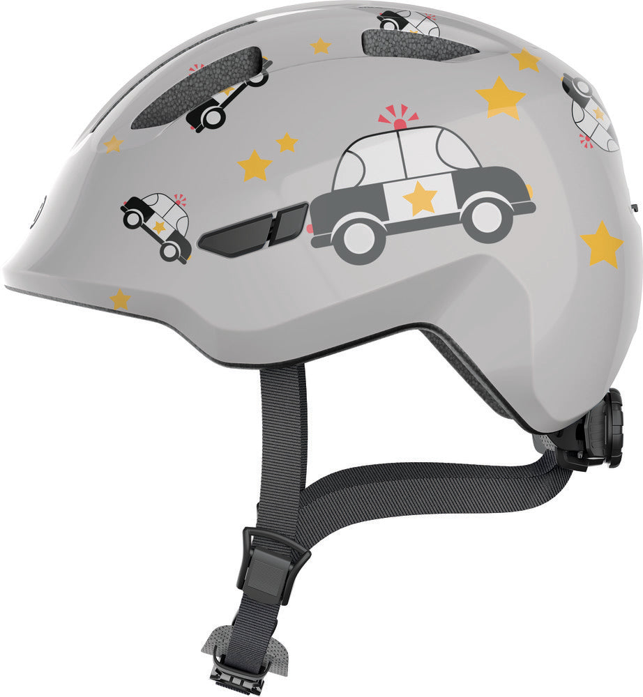 ABUS kerékpáros gyerek sisak Smiley 3.0, In-Mold, grey police, S (45-50 cm)