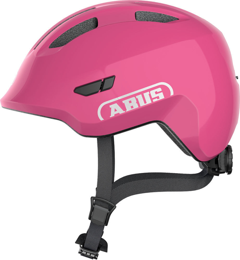 ABUS kerékpáros gyerek sisak Smiley 3.0, In-Mold, shiny pink, M (50-55 cm)