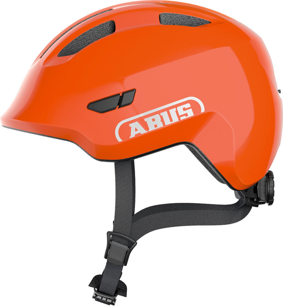 ABUS kerékpáros gyerek sisak Smiley 3.0, In-Mold, shiny orange, M (50-55 cm)