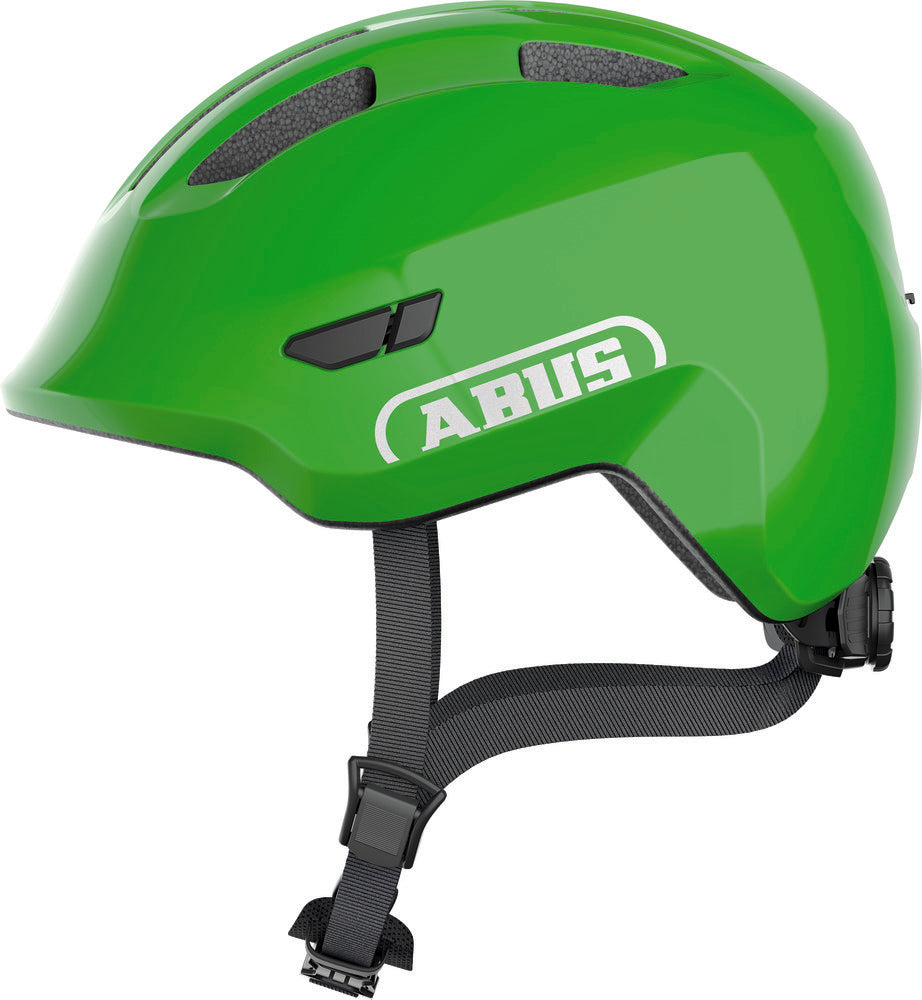 ABUS kerékpáros gyerek sisak Smiley 3.0, In-Mold, shiny green, S (45-50 cm)
