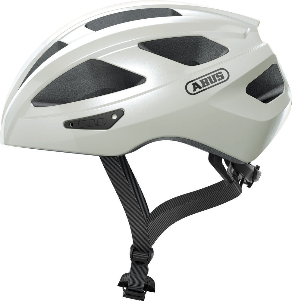 ABUS kerékpáros sport sisak Macator, In-Mold, pearl white, M (52-58 cm)
