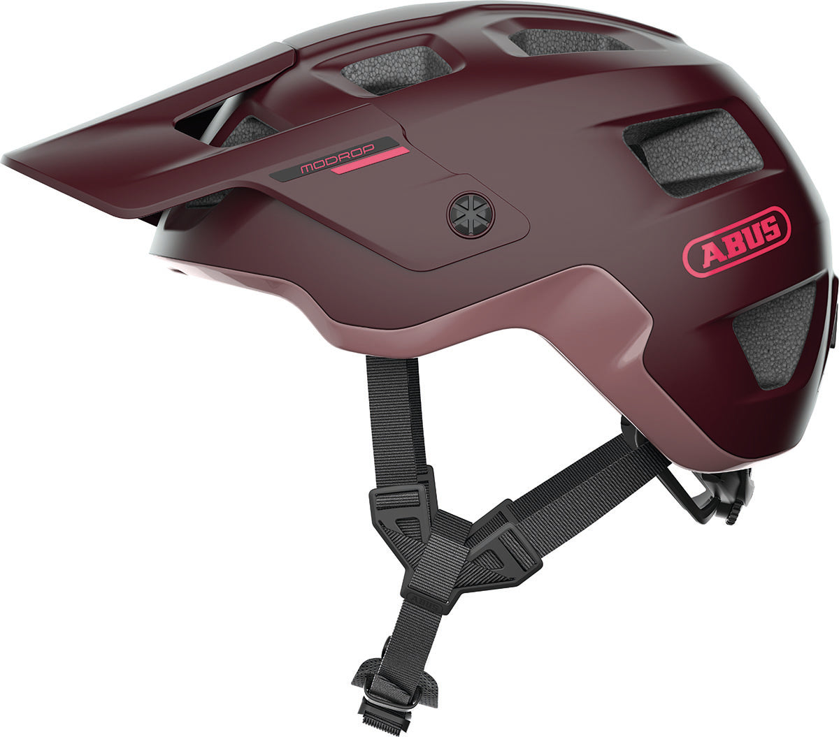 ABUS kerékpáros sport sisak MoDrop, In-Mold, wildberry red, M (54-58 cm)