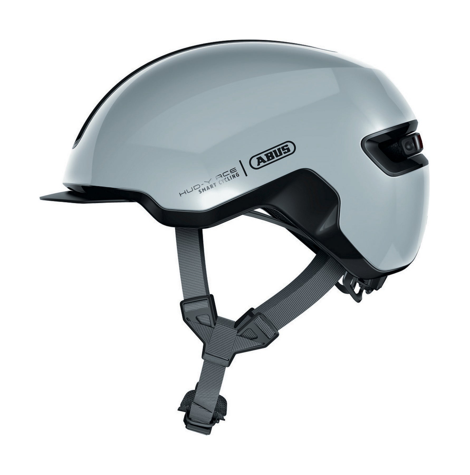 ABUS kerékpáros városi sisak Hud-Y, In-Mold, race grey, L (57-61 cm)