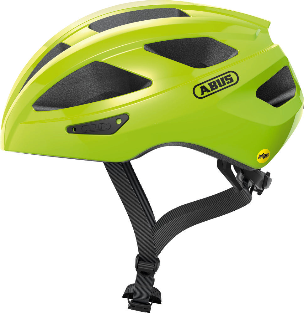 ABUS kerékpáros sport sisak Macator MIPS, In-Mold, signal yellow, L (58-62 cm)