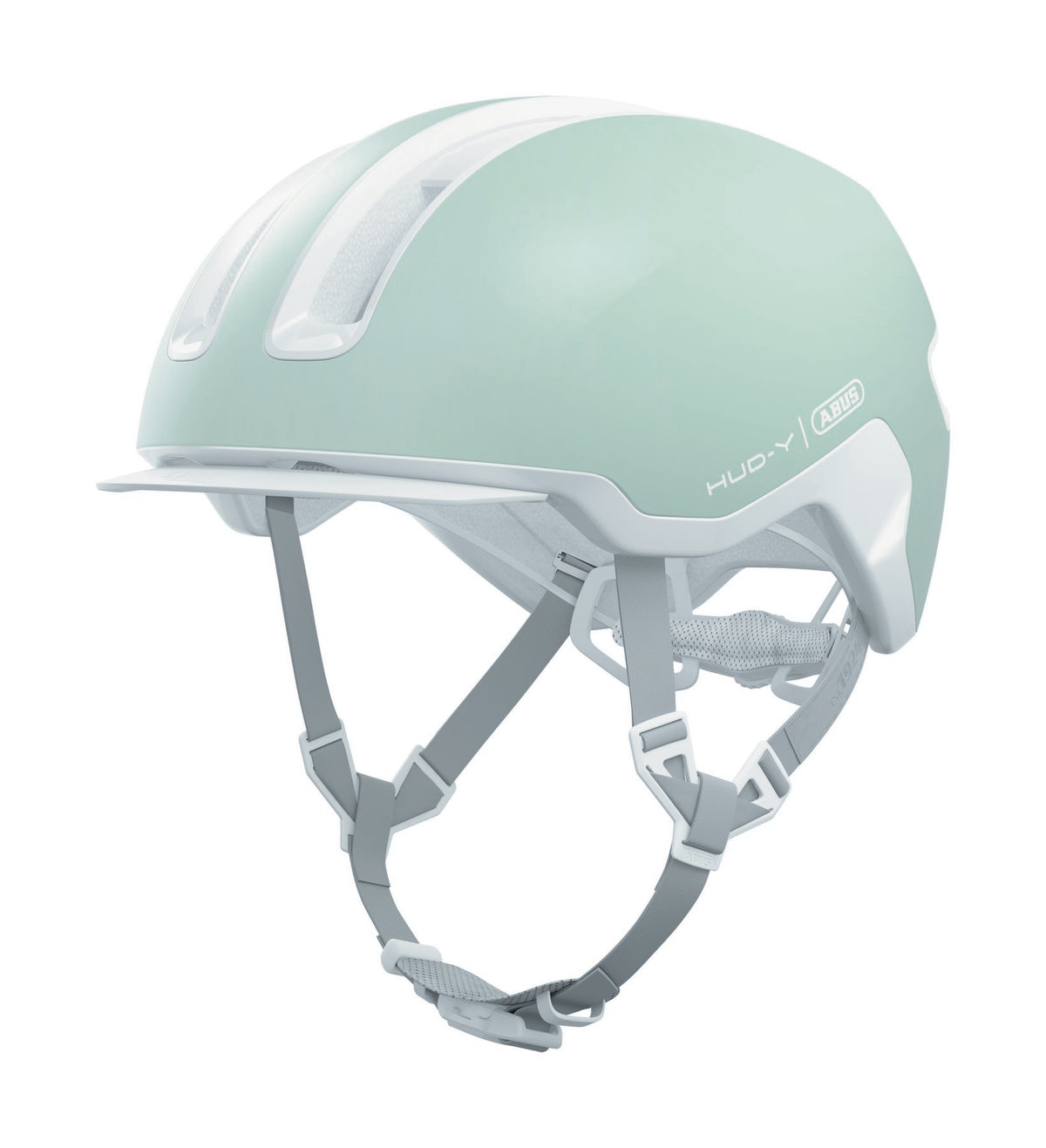ABUS kerékpáros városi sisak Hud-Y, In-Mold, pure mint, L (57-61 cm)