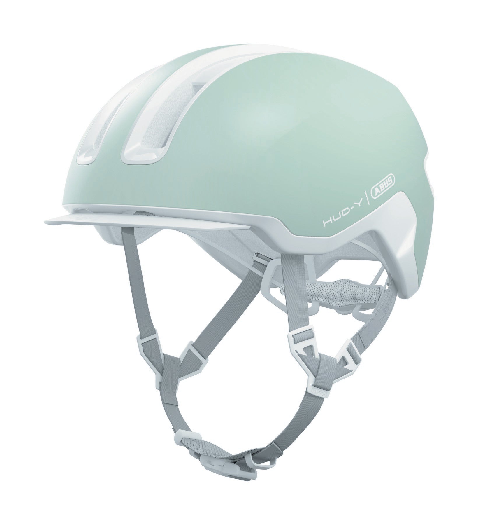 ABUS kerékpáros városi sisak Hud-Y, In-Mold, pure mint, L (57-61 cm)