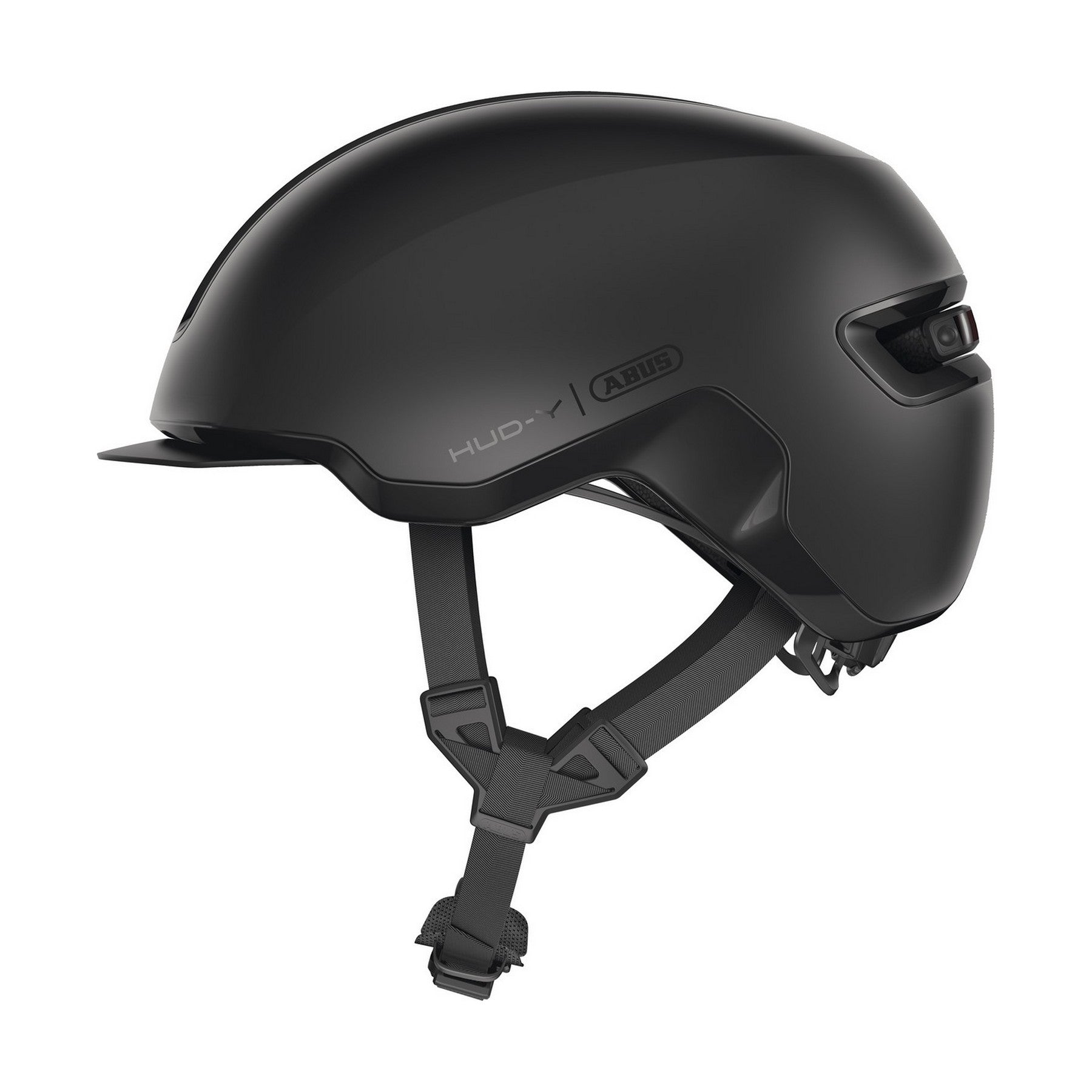 ABUS kerékpáros városi sisak Hud-Y, In-Mold, velvet black, S (51-55 cm)