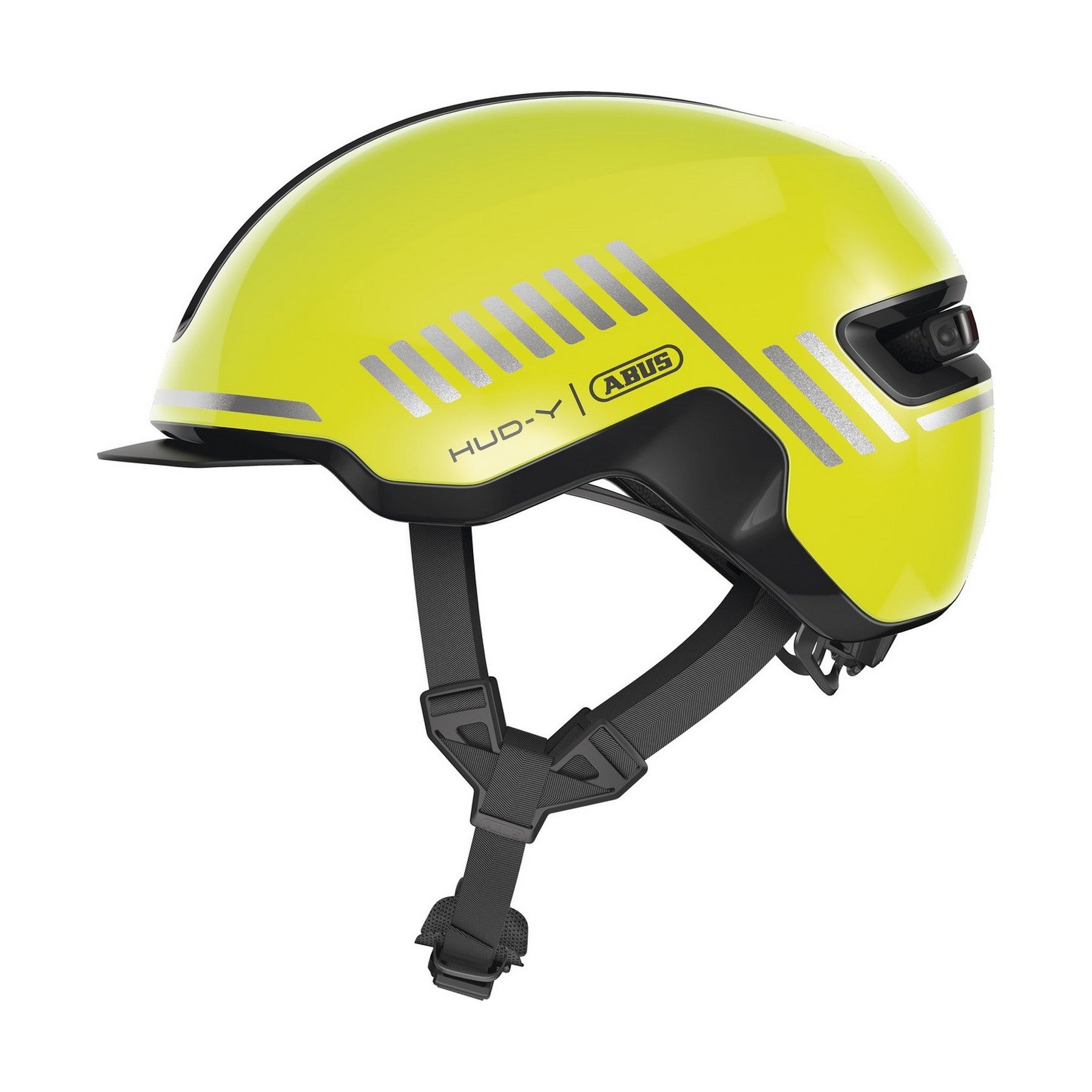 ABUS kerékpáros városi sisak Hud-Y, In-Mold, signal yellow, S (51-55 cm)