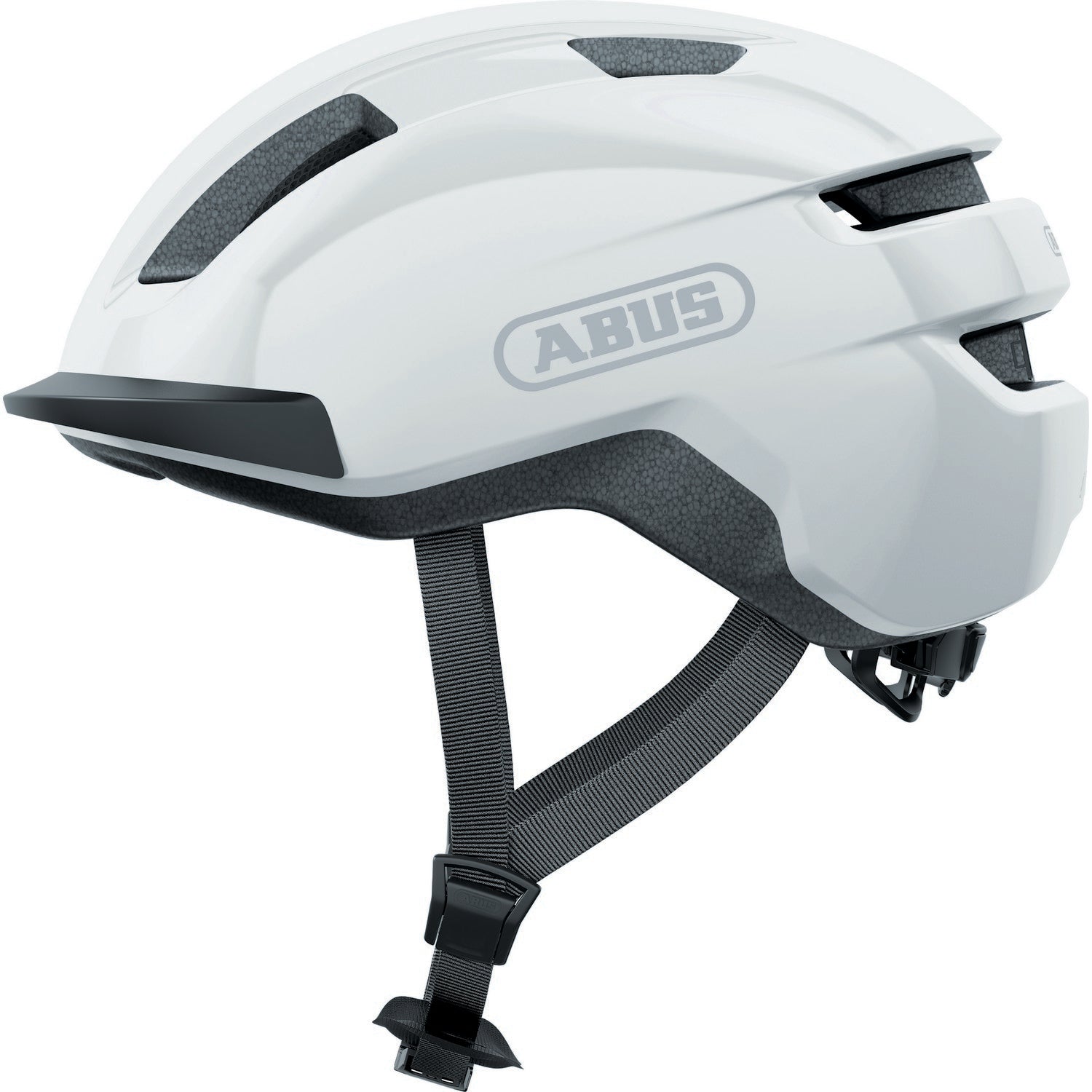 ABUS kerékpáros városi sisak Purl-Y, In-Mold, shiny white M (54-58 cm)