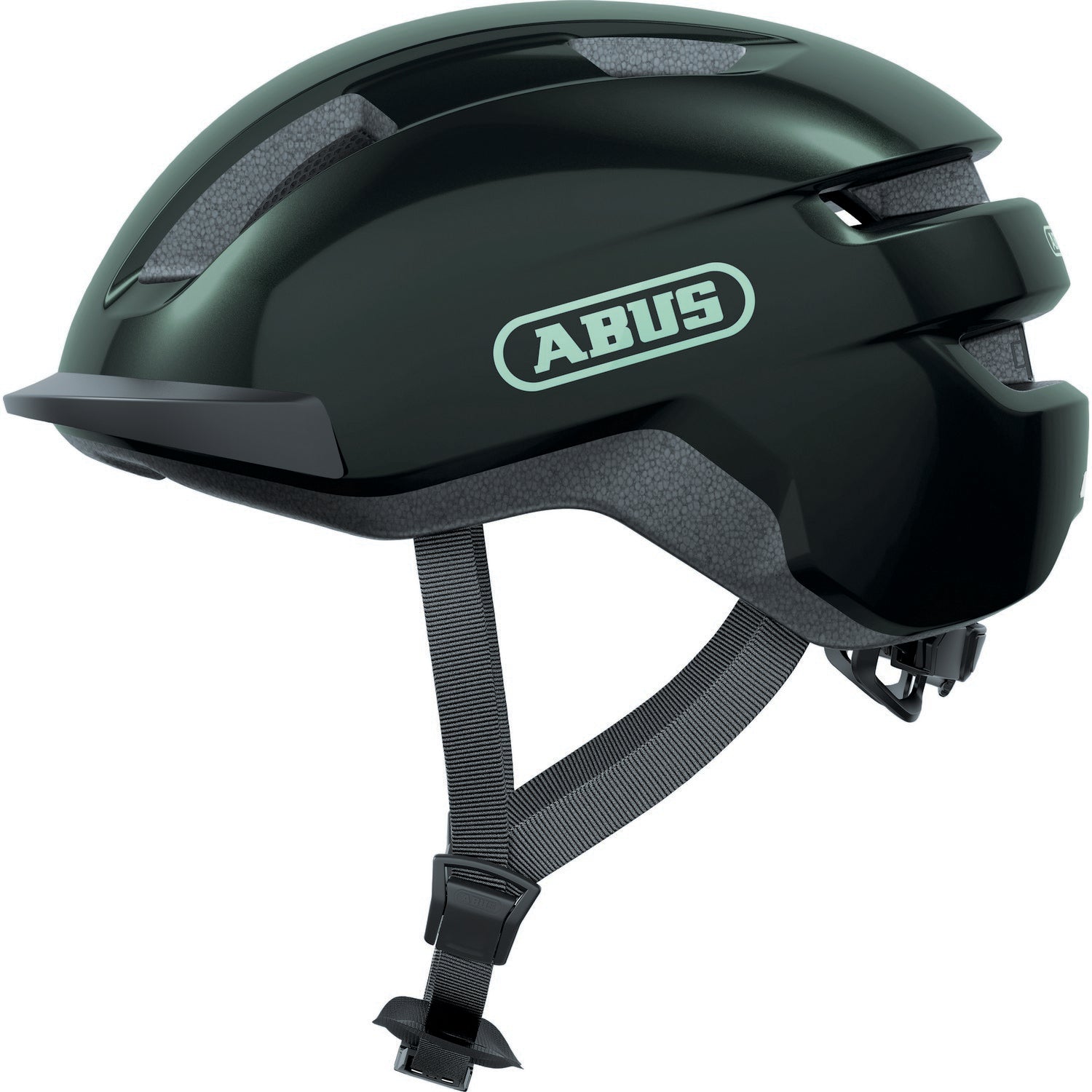 ABUS kerékpáros városi sisak Purl-Y, In-Mold, moss green L (57-61 cm)