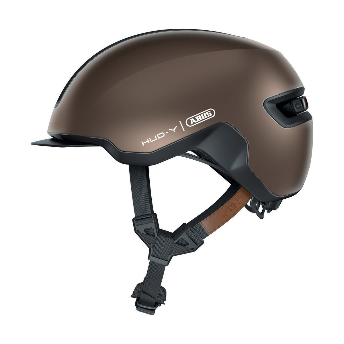 ABUS kerékpáros városi sisak Hud-Y, In-Mold, metallic copper S (51-55 cm)