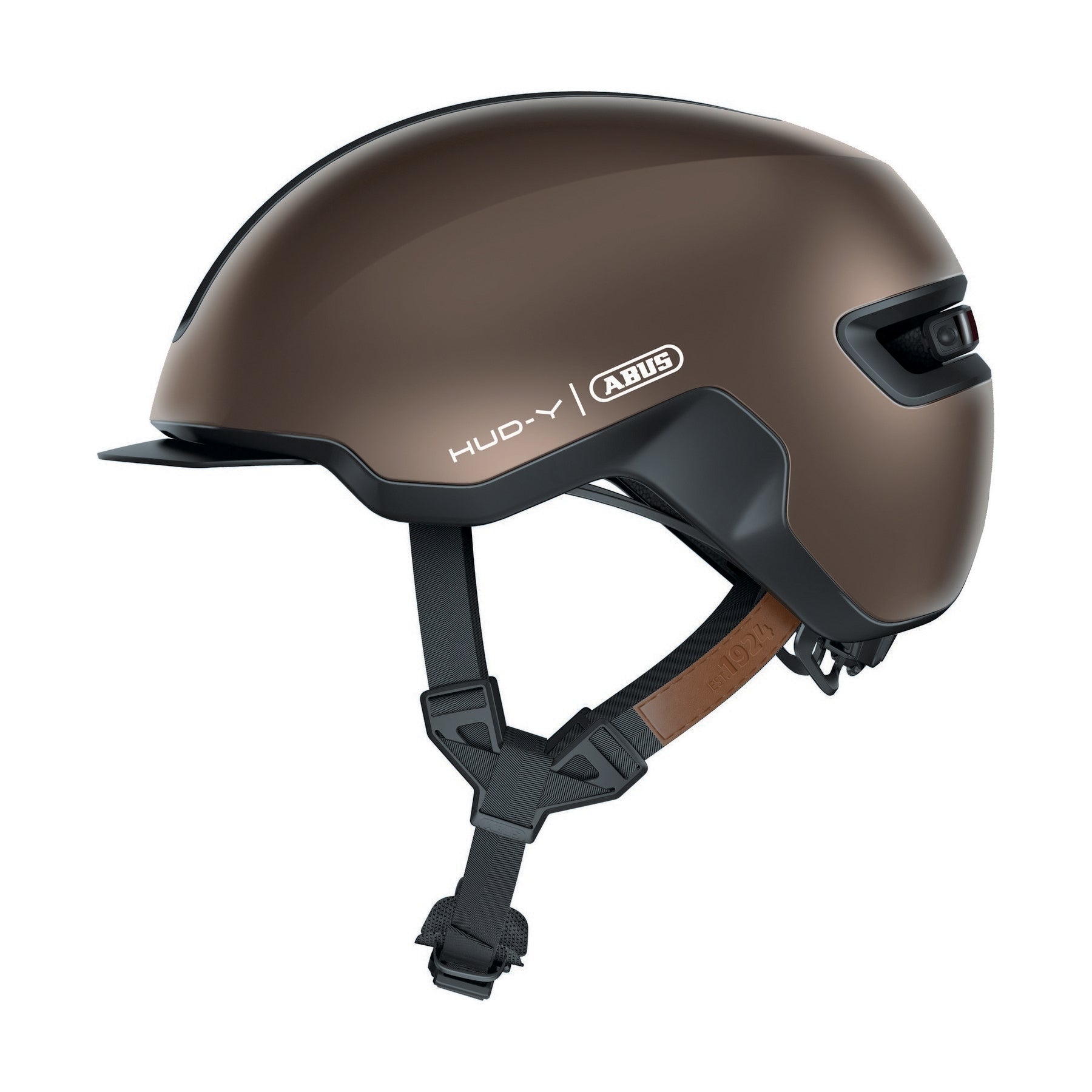 ABUS kerékpáros városi sisak Hud-Y, In-Mold, metallic copper M (54-58 cm)