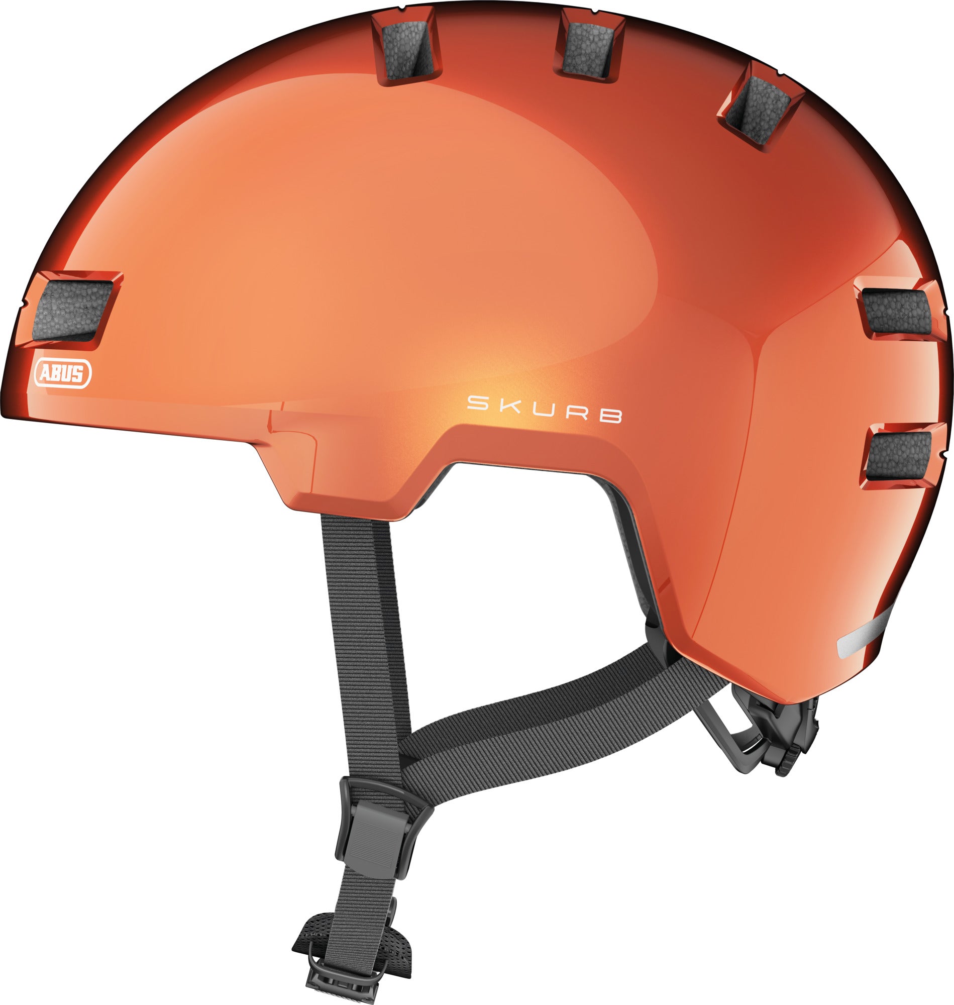 ABUS kerékpáros városi sisak Skurb, ABS, goldfish orange, S (52-56 cm)
