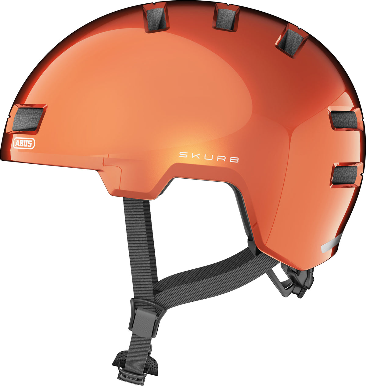 ABUS kerékpáros városi sisak Skurb, ABS, goldfish orange, S (52-56 cm)