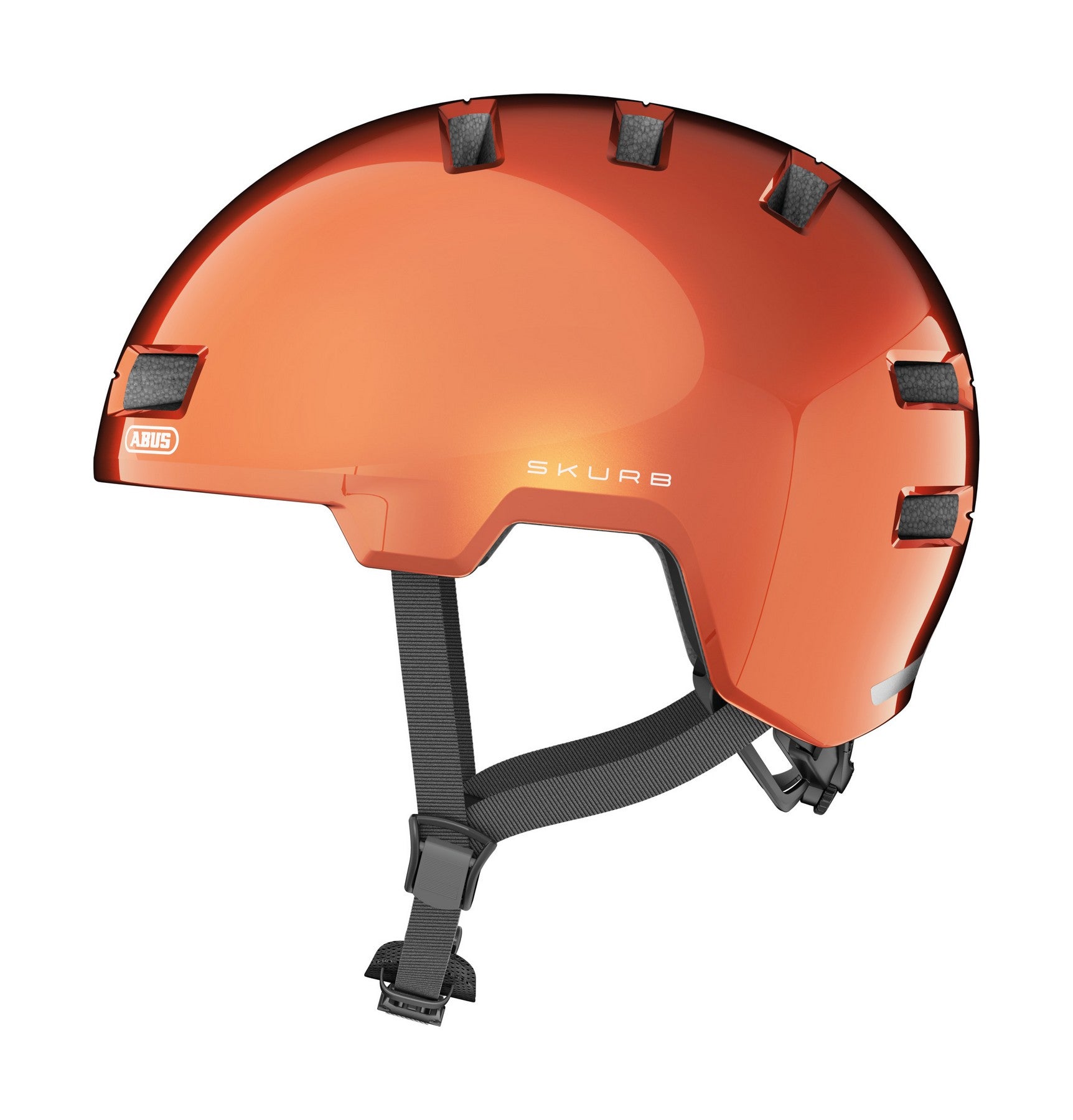 ABUS kerékpáros városi sisak Skurb, ABS, goldfish orange, M (55-59 cm)