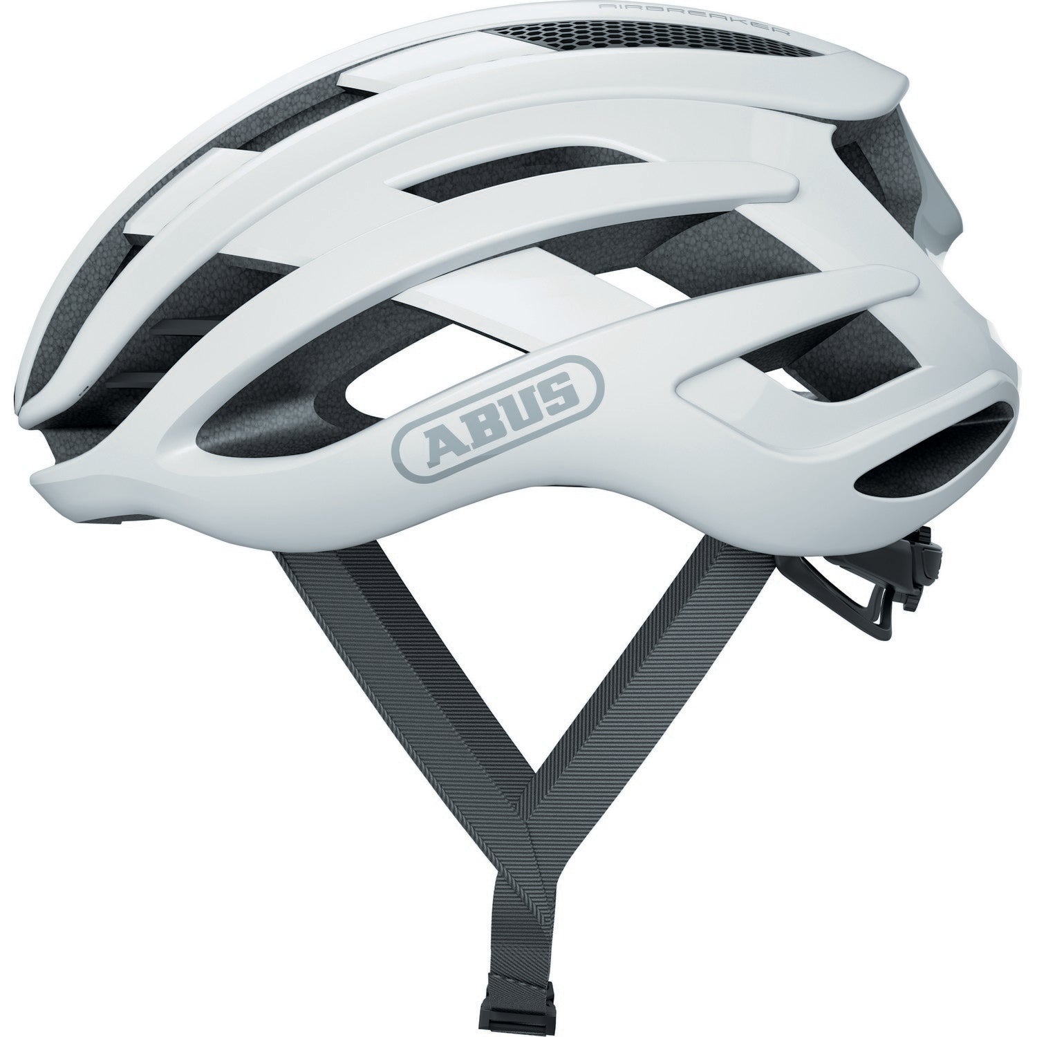 ABUS kerékpáros sport sisak AirBreaker, In-Mold, polar white matt L (59-61 cm)