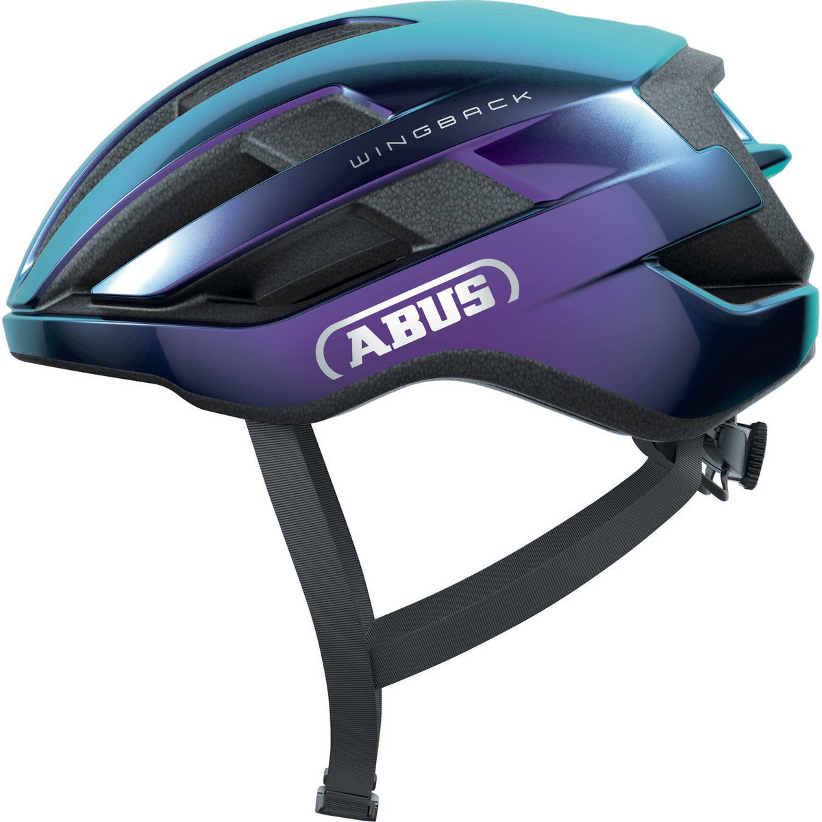 ABUS kerékpáros sport sisak Wingback, In-Mold, flip flop purple M (54-58 cm)