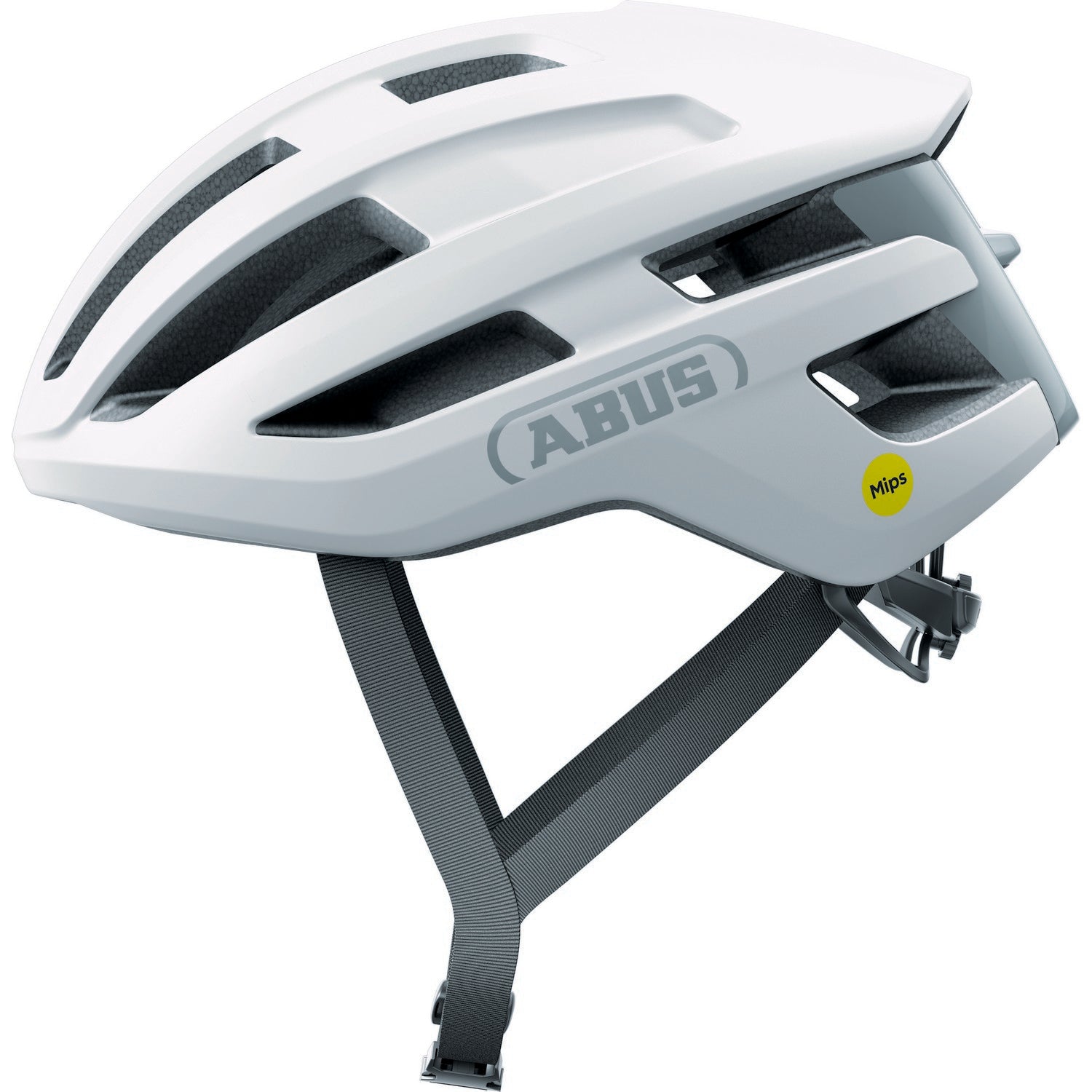 ABUS kerékpáros sport sisak Powerdome MIPS, In-Mold,  polar white S (51-55 cm)