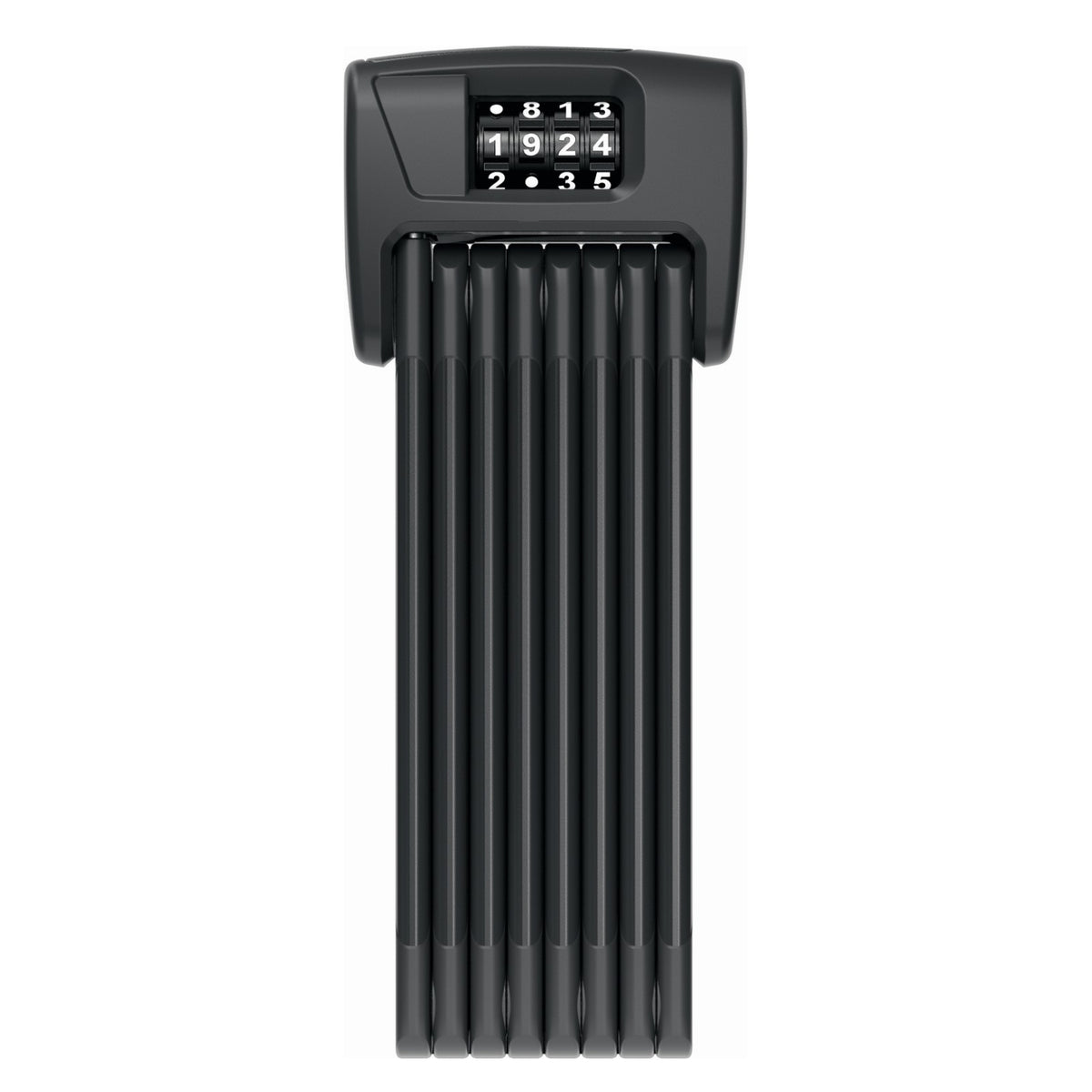 ABUS hajtogatható lakat számzárral BORDO 6000C/120, SH tartóval, fekete