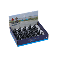 BBB Cycling kerékpáros csengő display BBB-24D EasyFit Deluxe Plus, 20 db, fekete/szürke